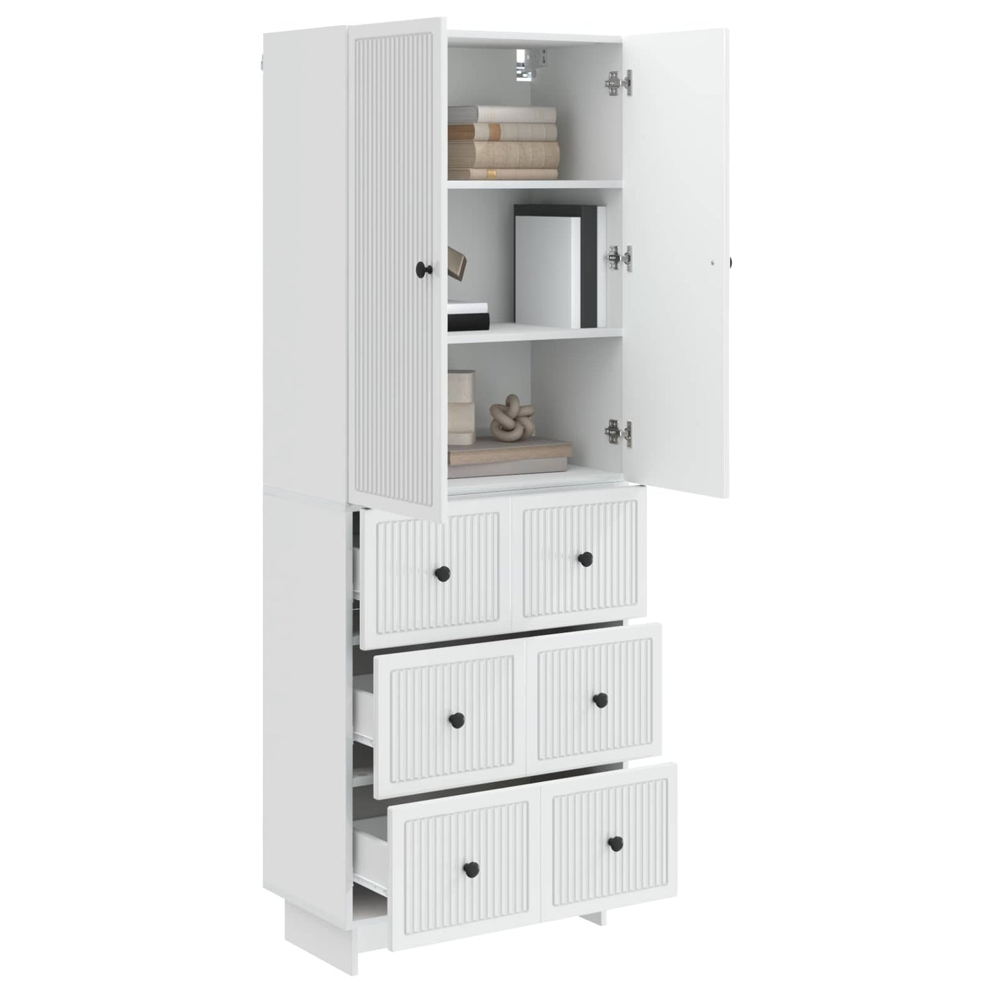Cabinet Set 2 pcs 66 x 34.5 x 90 cm Engineered Wood