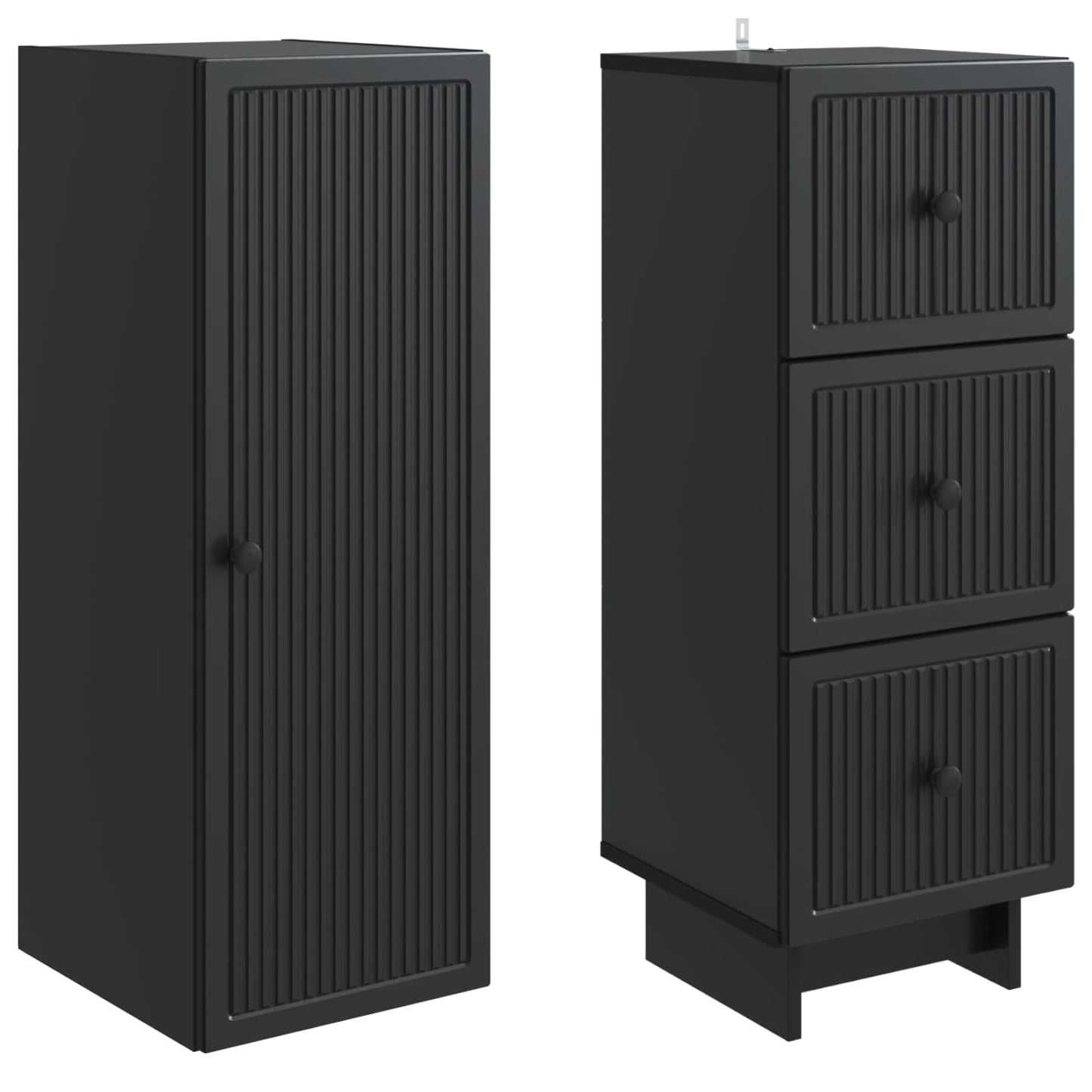 Cabinet Set 2 pcs 33 x 34.5 x 90 cm Engineered Wood