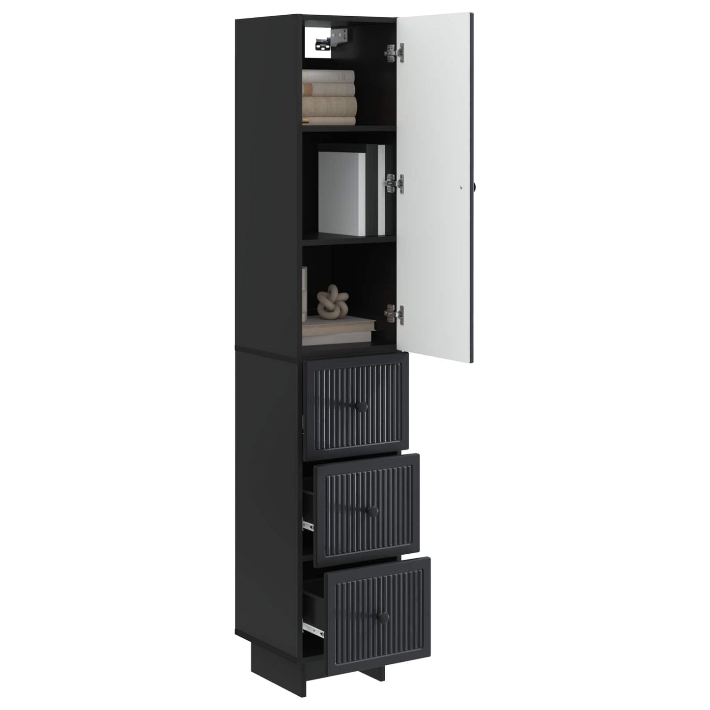 Cabinet Set 2 pcs 33 x 34.5 x 90 cm Engineered Wood