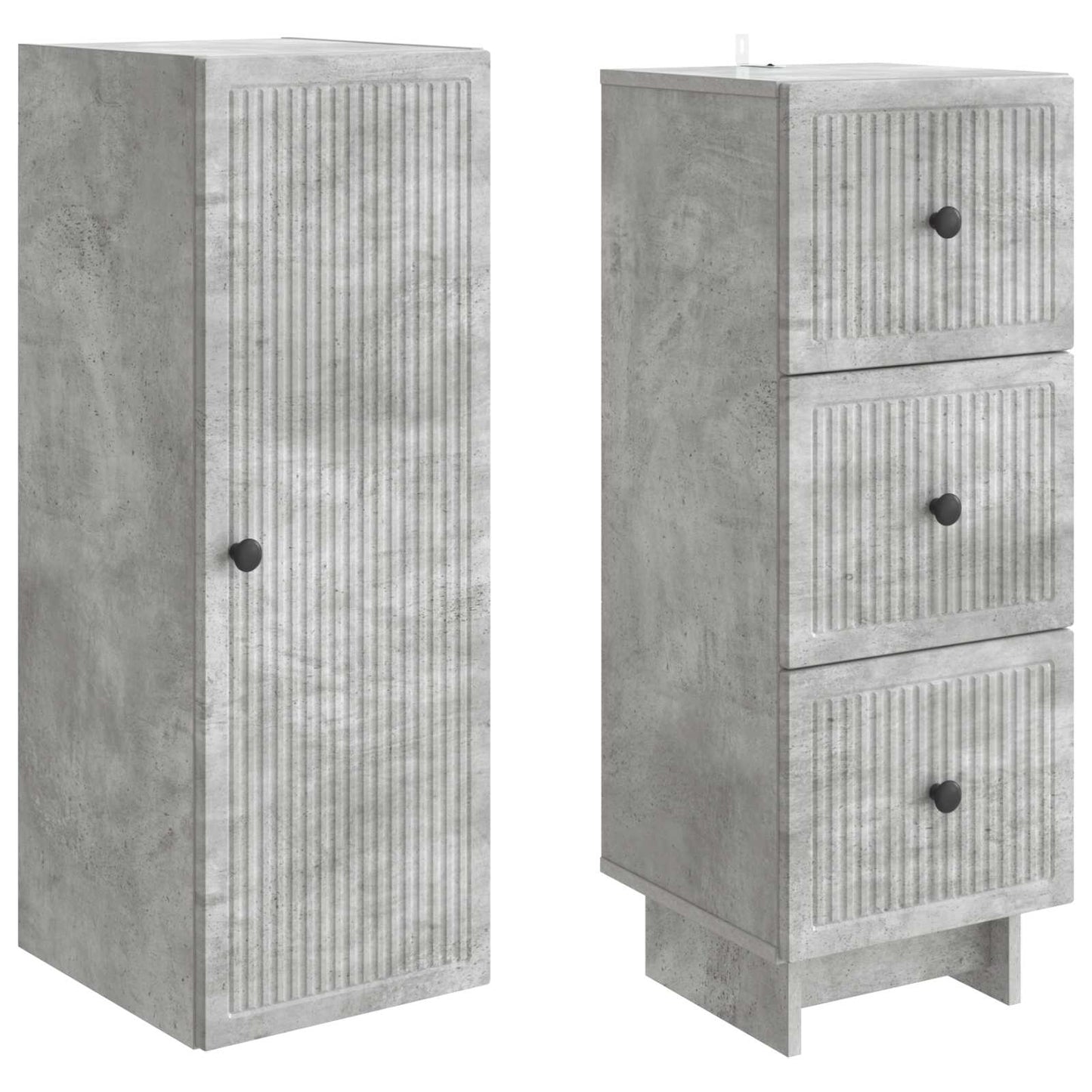 Cabinet Set 2 pcs 33 x 34.5 x 90 cm Engineered Wood