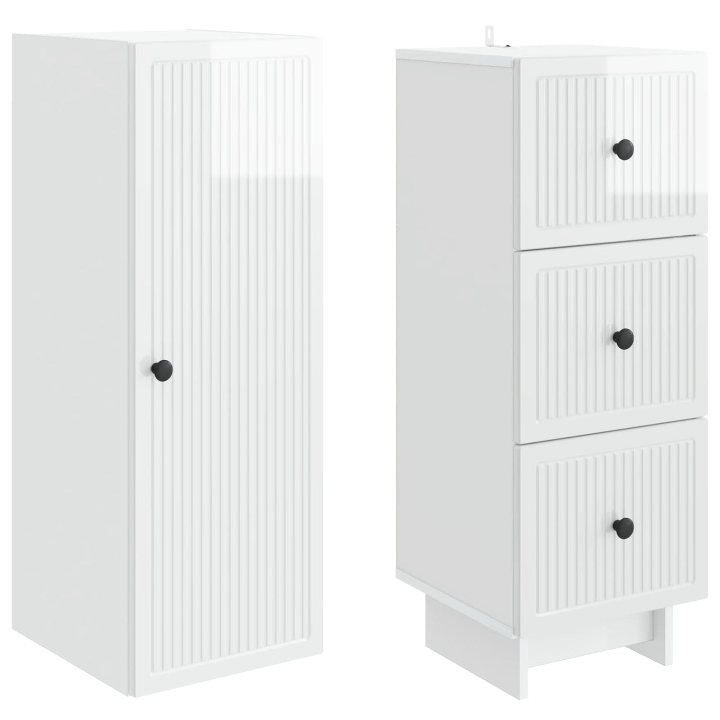 Cabinet Set 2 pcs 33 x 34.5 x 90 cm Engineered Wood