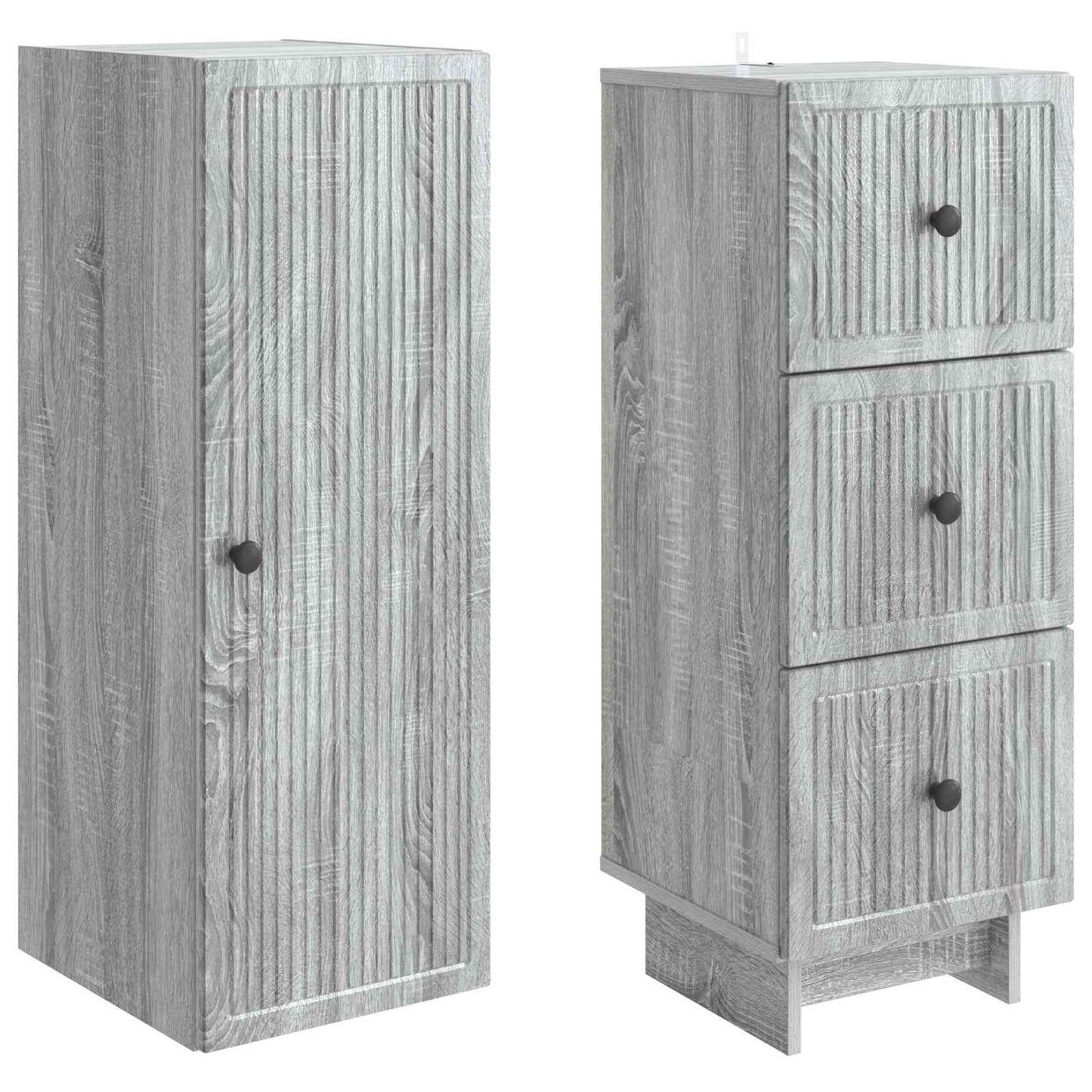 Cabinet Set 2 pcs Engineered Wood