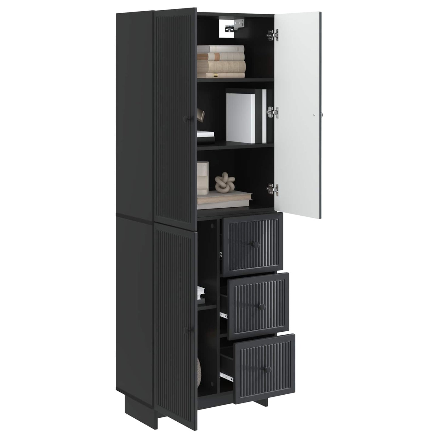 Cabinet Set 2 pcs 66 x 34.5 x 90 cm Engineered Wood