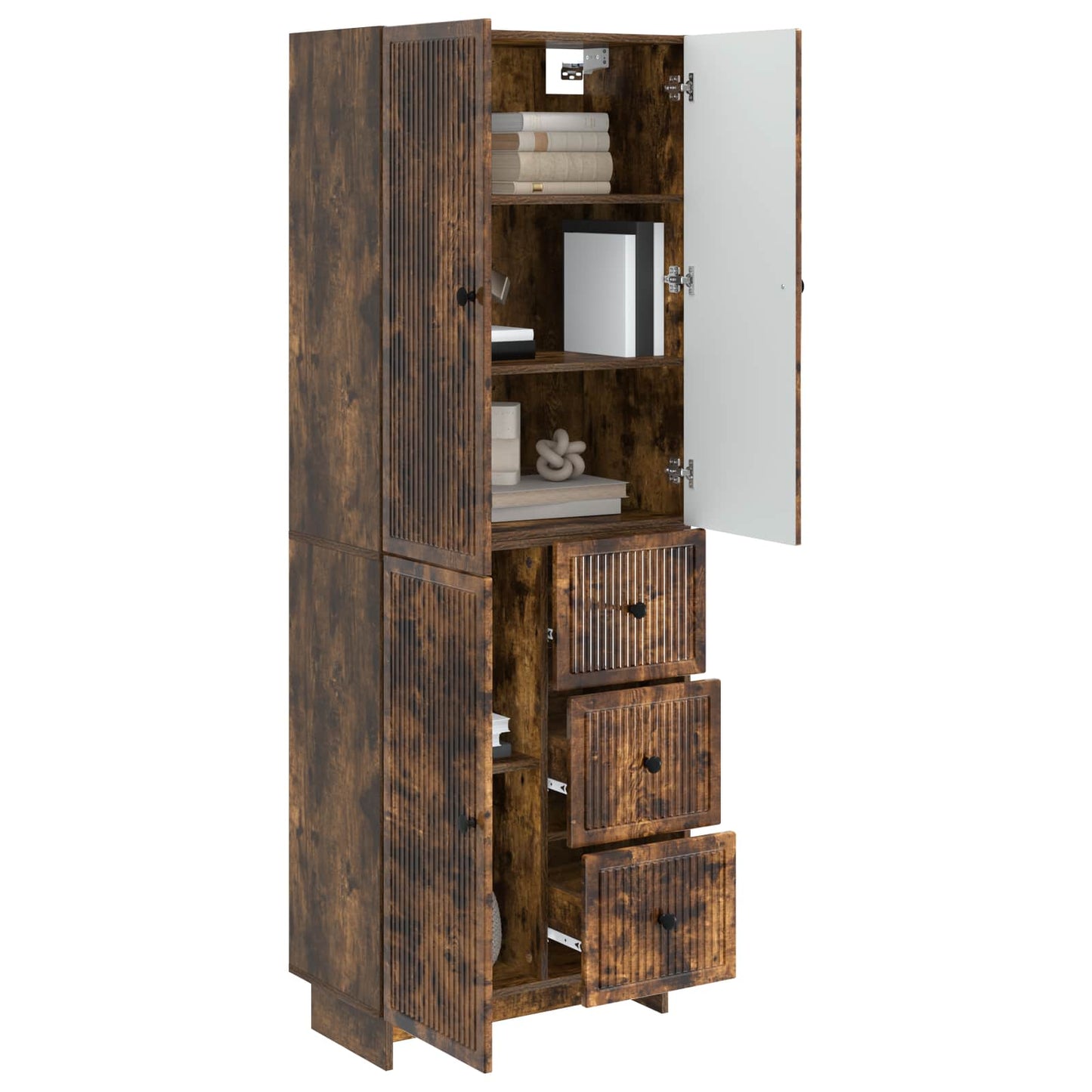 Cabinet Set 2 pcs 66 x 34.5 x 90 cm Engineered Wood