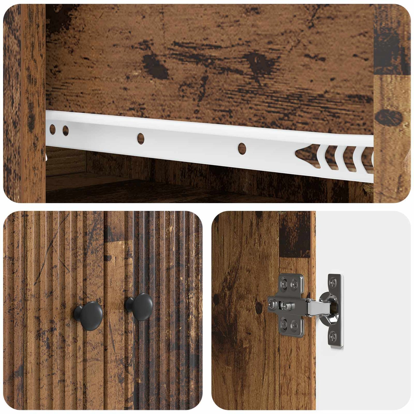 Cabinet Set 2 pcs 66 x 34.5 x 90 cm Engineered Wood