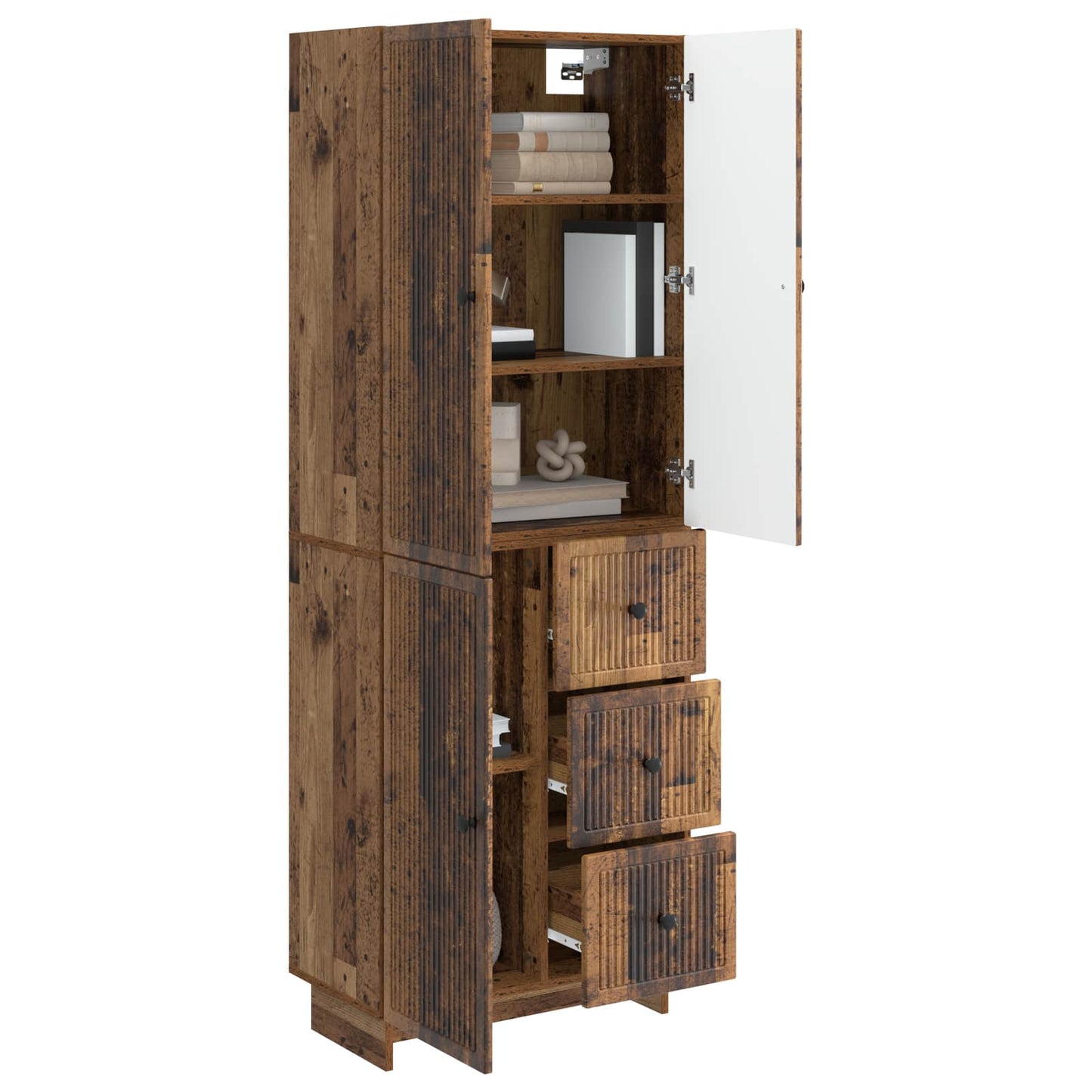 Cabinet Set 2 pcs 66 x 34.5 x 90 cm Engineered Wood
