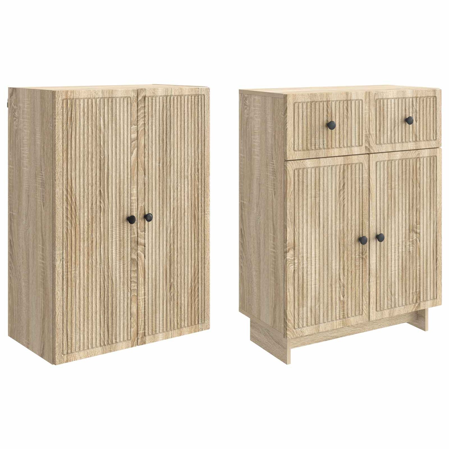 Cabinet Set 2 pcs 66 x 34.5 x 90 cm Engineered Wood