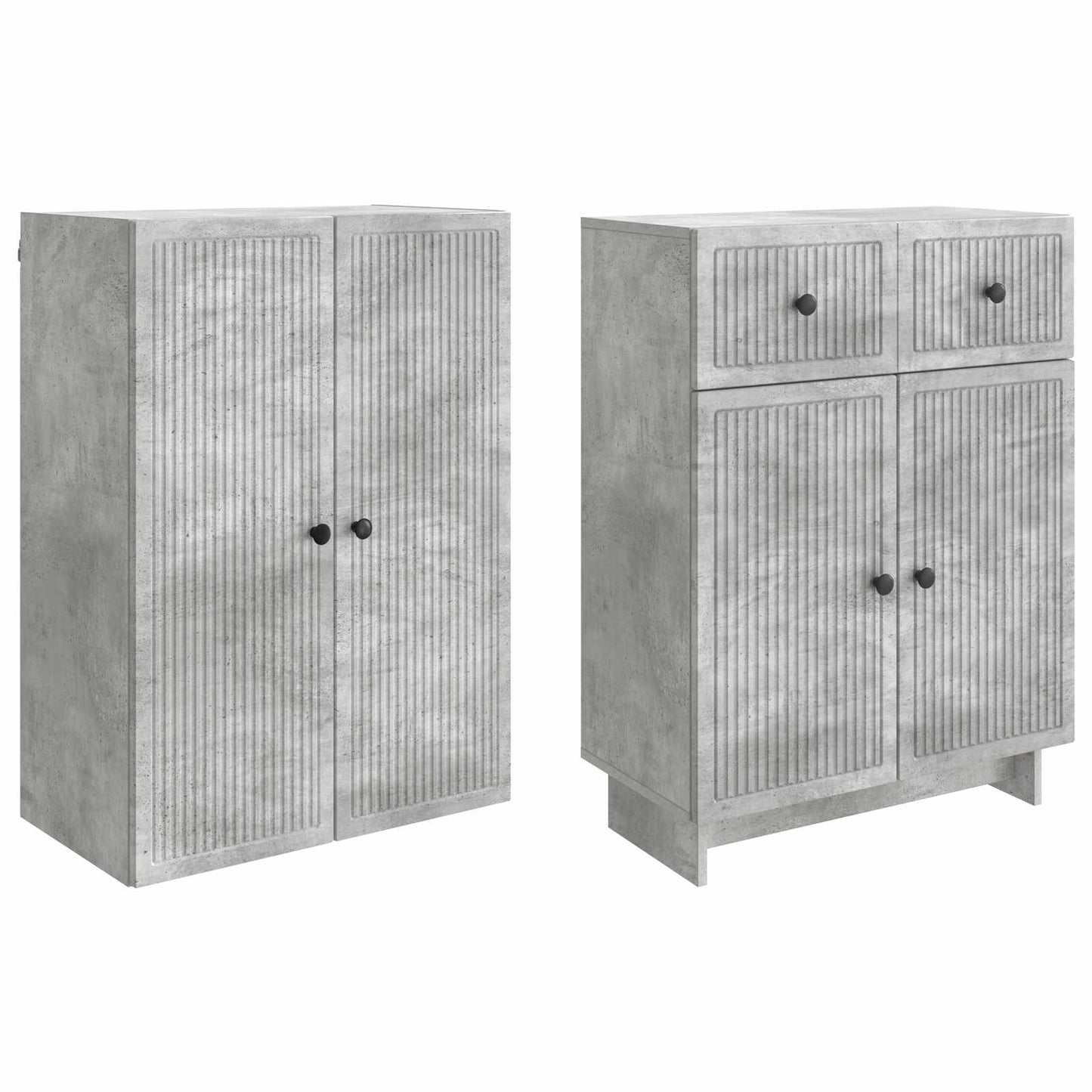 Cabinet Set 2 pcs Engineered Wood