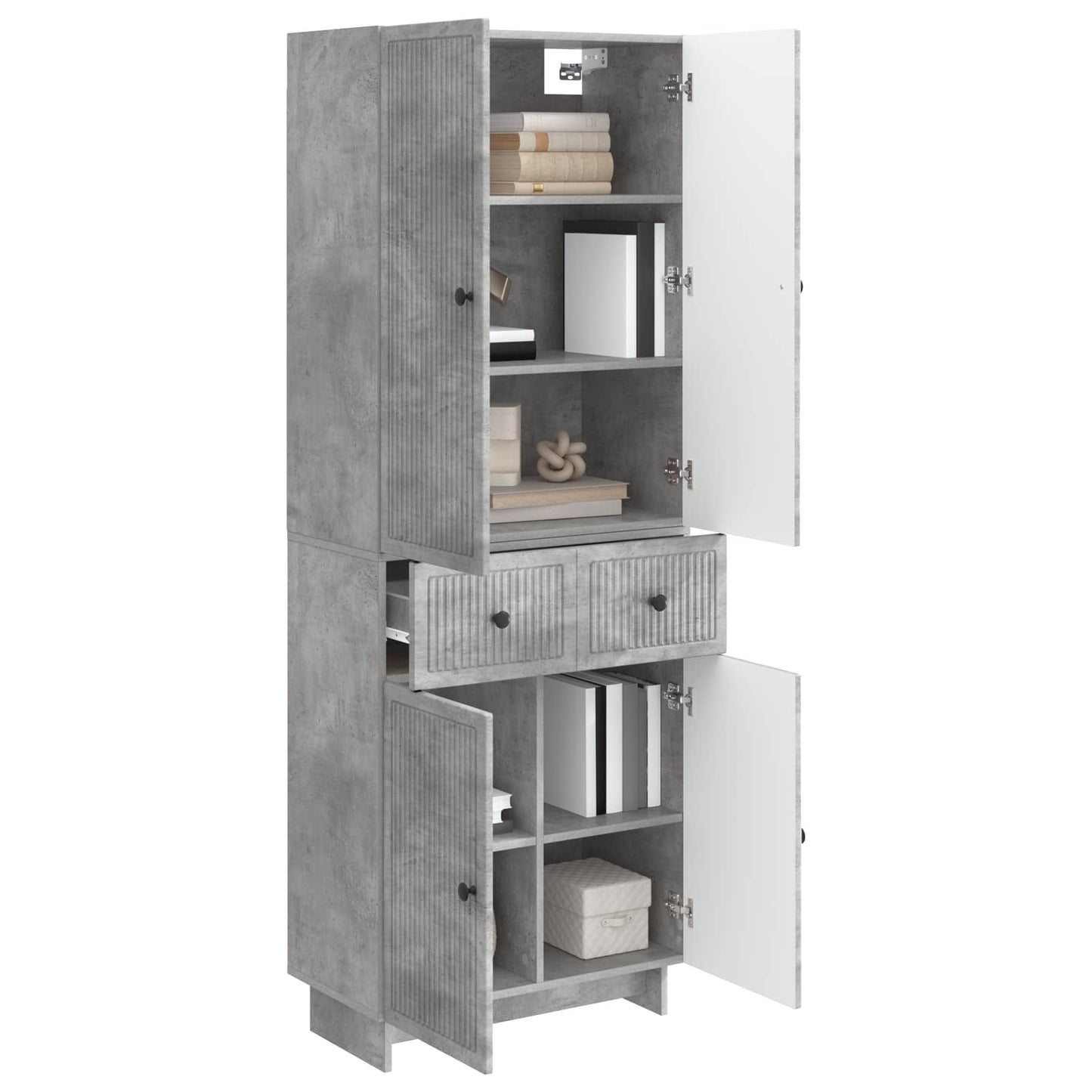 Cabinet Set 2 pcs Engineered Wood