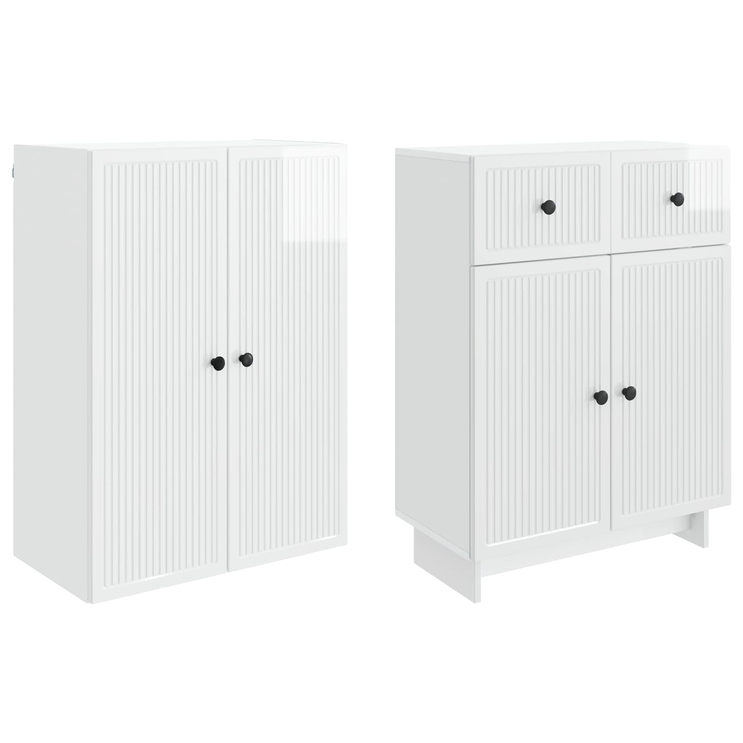 Cabinet Set 2 pcs 66 x 34.5 x 90 cm Engineered Wood
