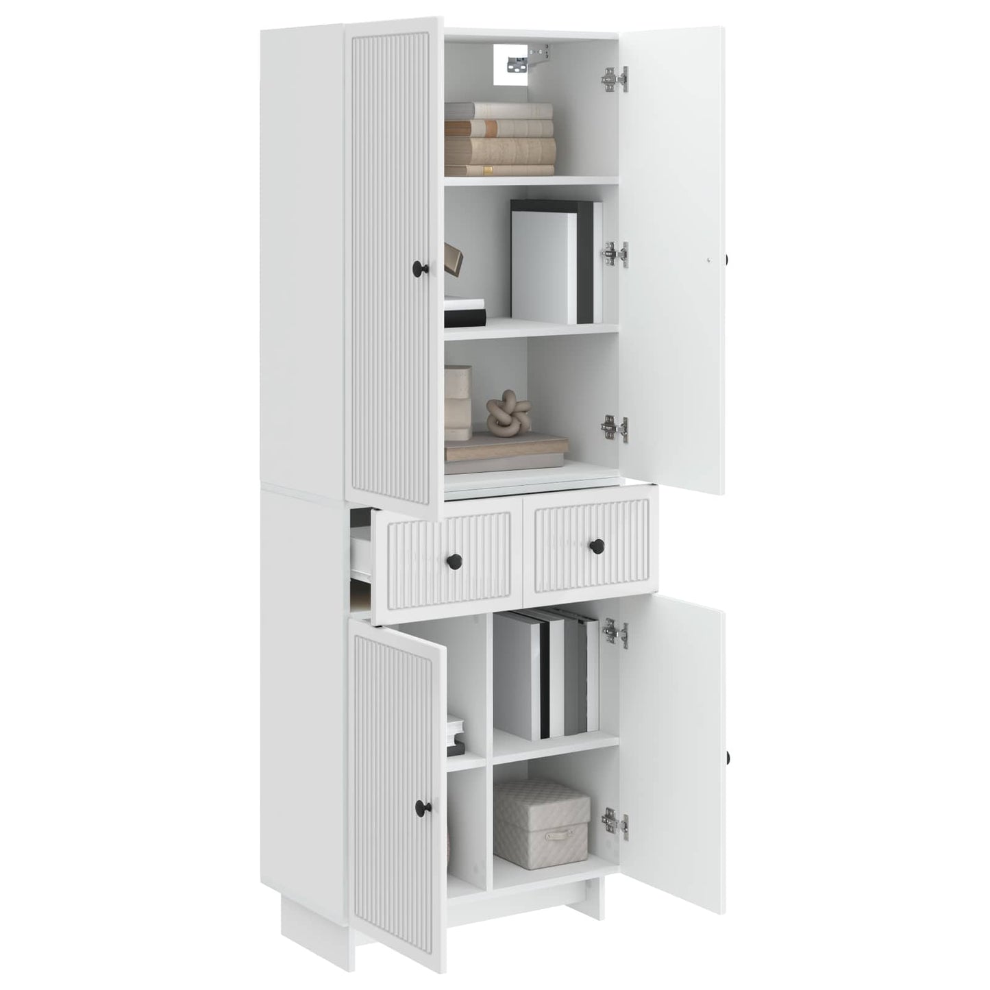 Cabinet Set 2 pcs 66 x 34.5 x 90 cm Engineered Wood