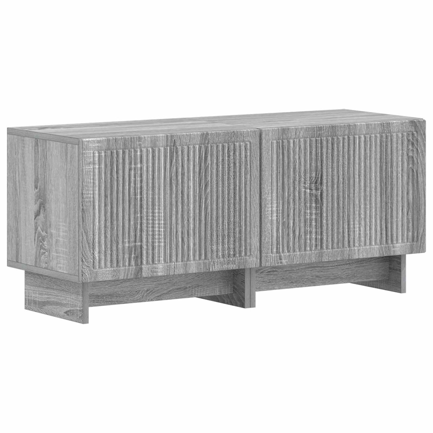 5 Piece LED TV Cabinet Grey Sonoma Engineered Wood