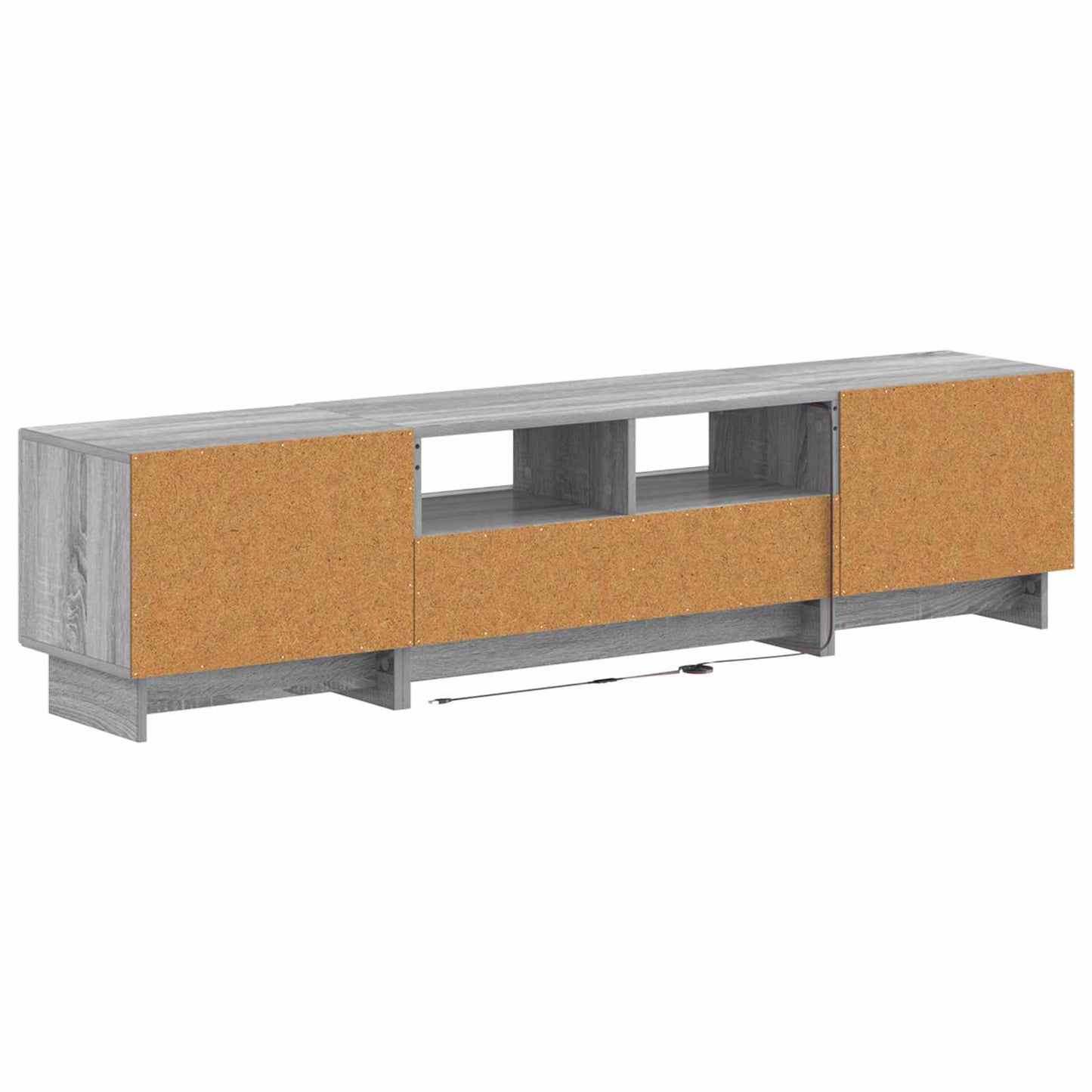 5 Piece LED TV Cabinet Grey Sonoma Engineered Wood
