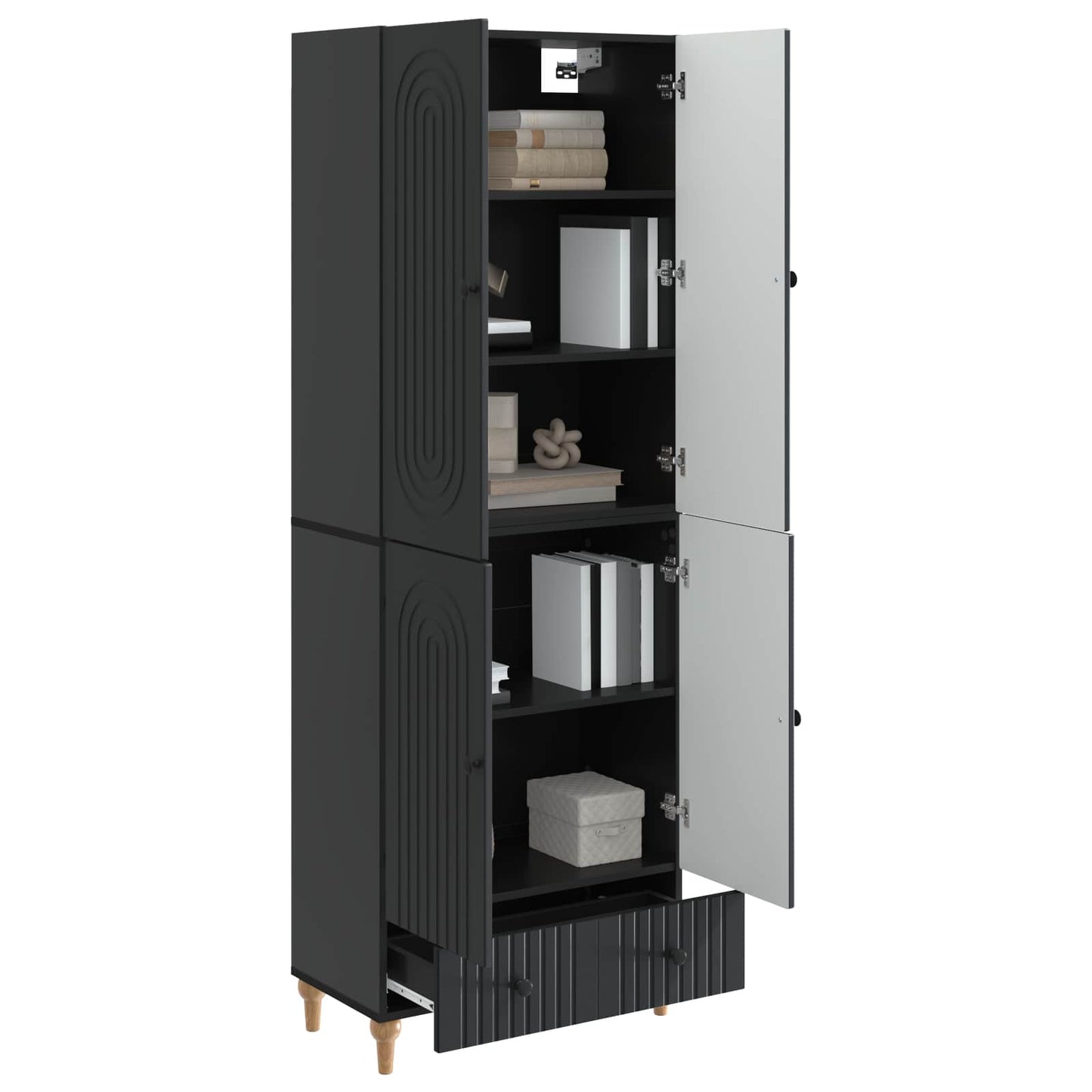 Cabinet Set 2 pcs Engineered Wood