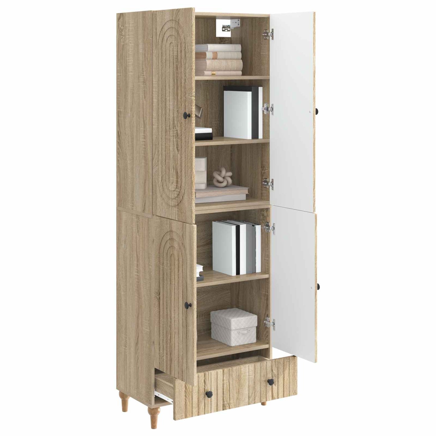 Cabinet Set 2 pcs Engineered Wood