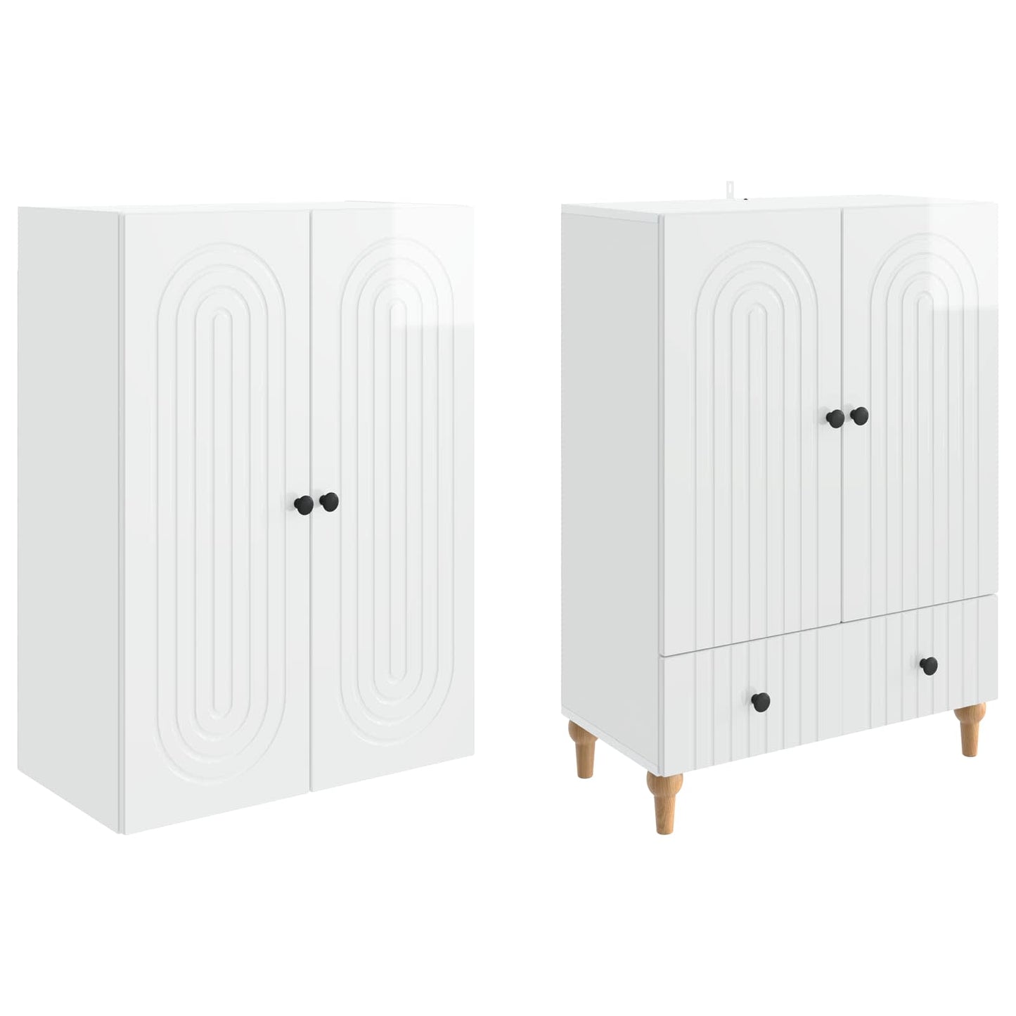 Cabinet Set 2 pcs 66 x 34.5 x 95 cm Engineered Wood