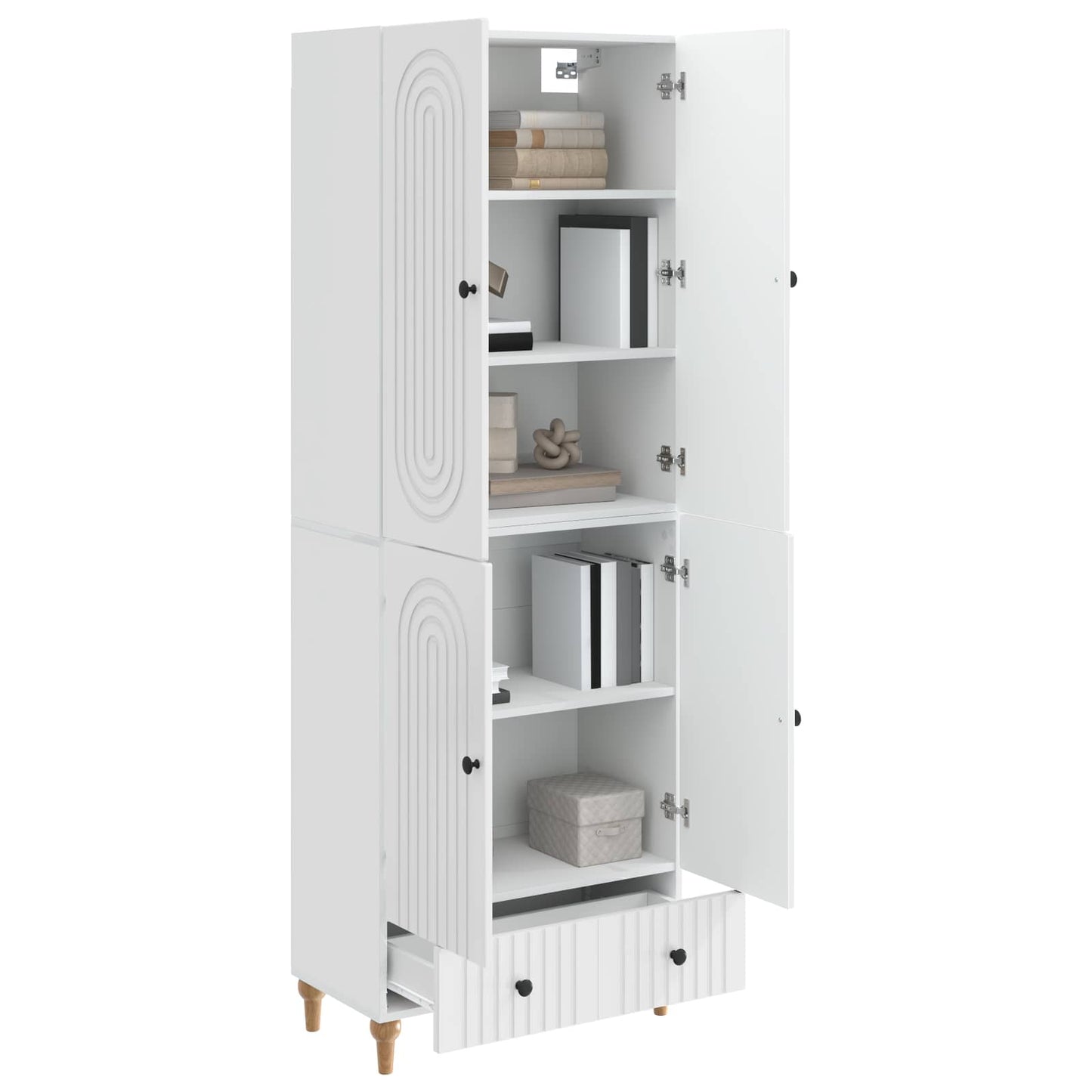 Cabinet Set 2 pcs 66 x 34.5 x 95 cm Engineered Wood