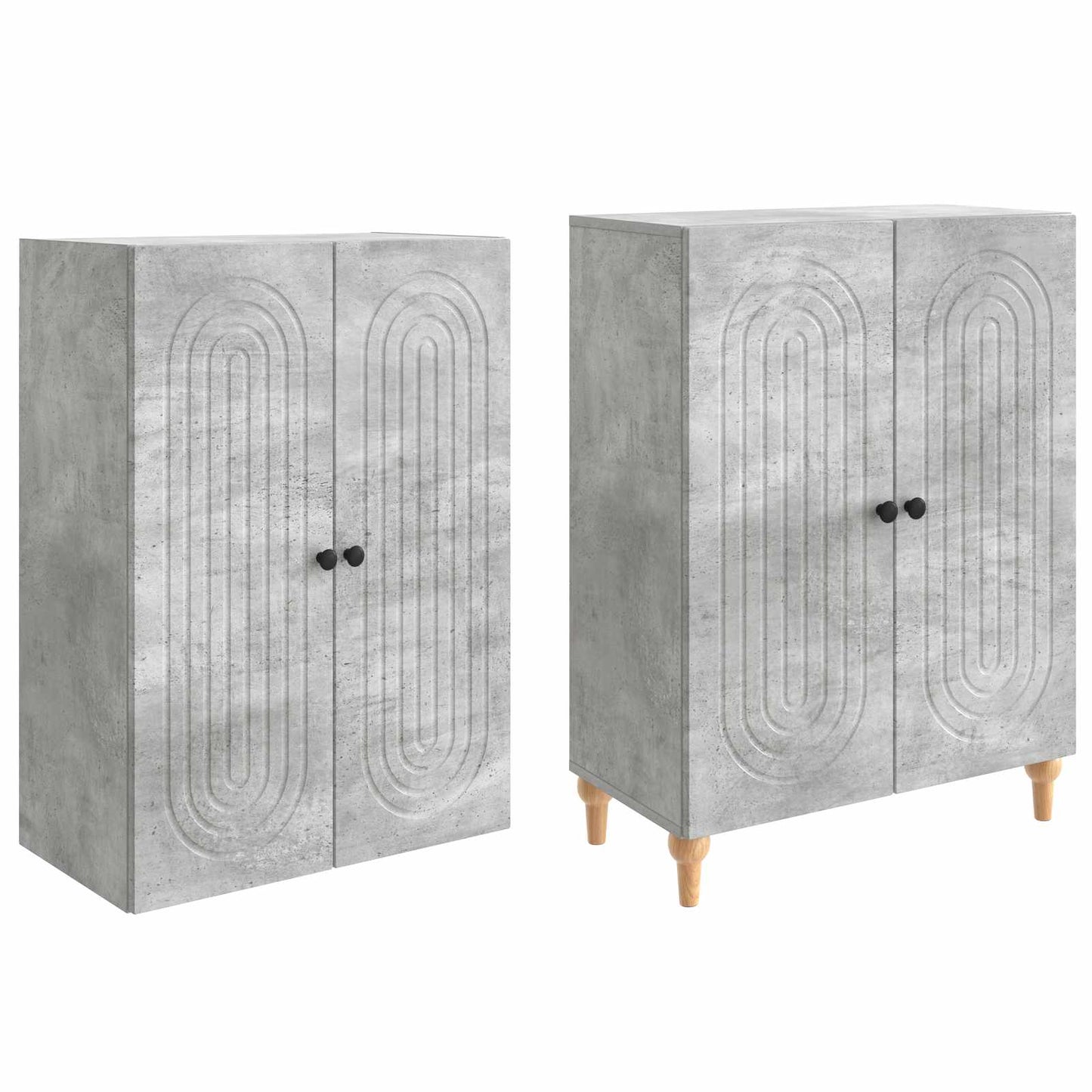 Cabinet Set 2 pcs Engineered Wood