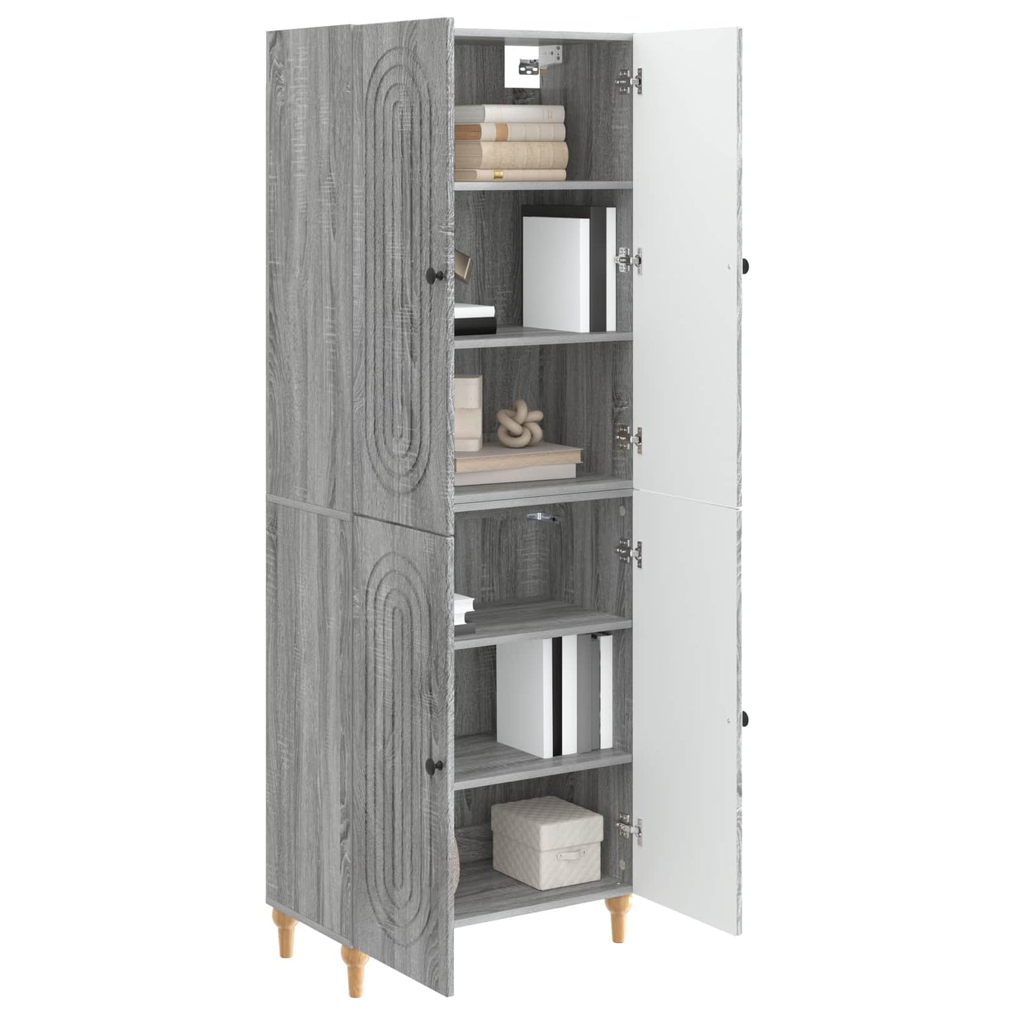 Cabinet Set 2 pcs 66 x 34.5 x 90 cm Engineered Wood