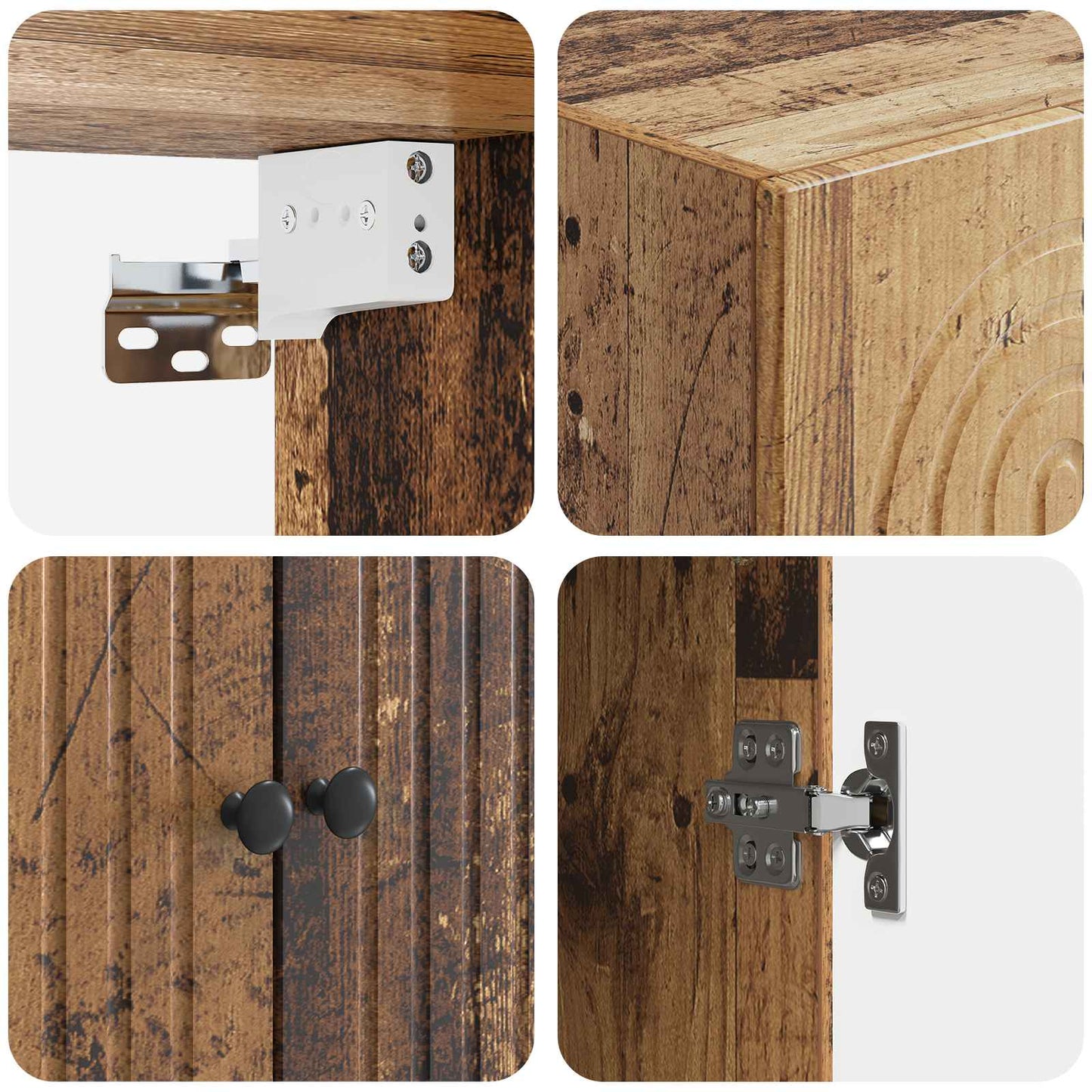 Cabinet Set 2 pcs 66 x 34.5 x 90 cm Engineered Wood