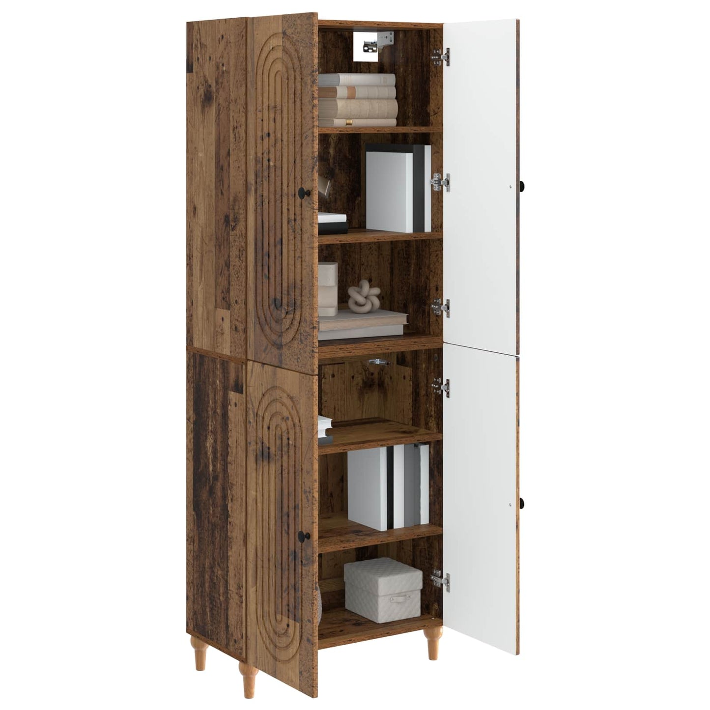 Cabinet Set 2 pcs 66 x 34.5 x 90 cm Engineered Wood