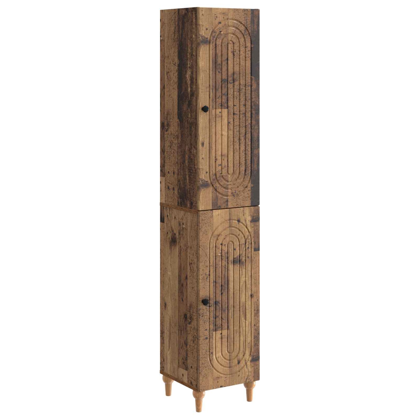 Cabinet Set 2 pcs Old Wood Engineered Wood