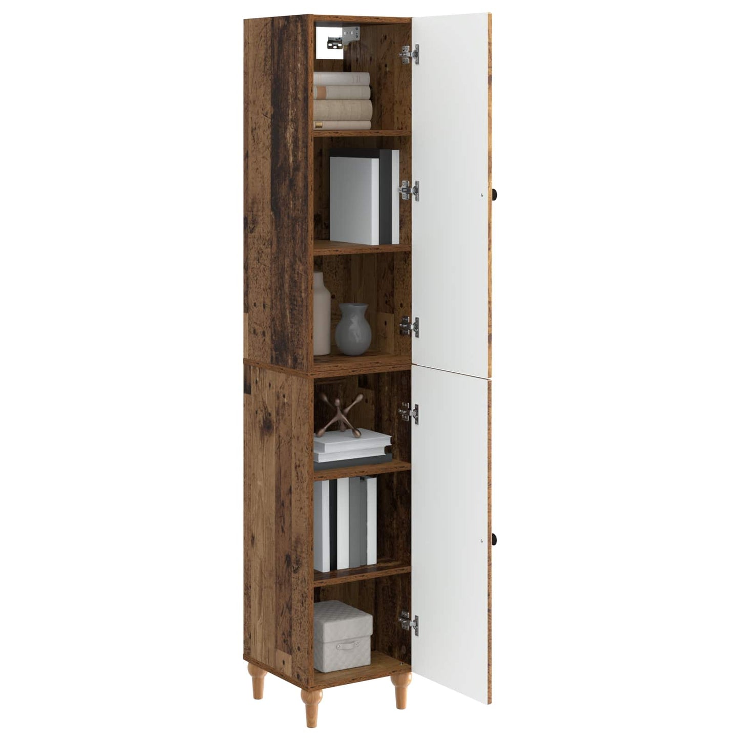 Cabinet Set 2 pcs Old Wood Engineered Wood