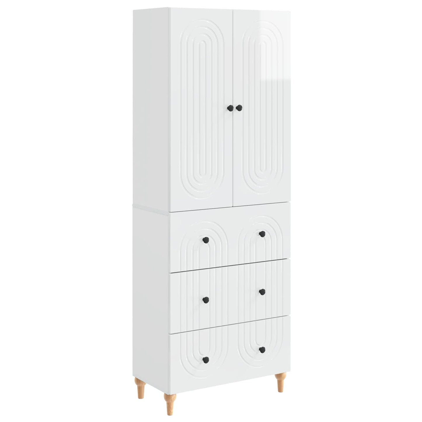 Cabinet Set 2 pcs 66 x 34.5 x 90 cm Engineered Wood