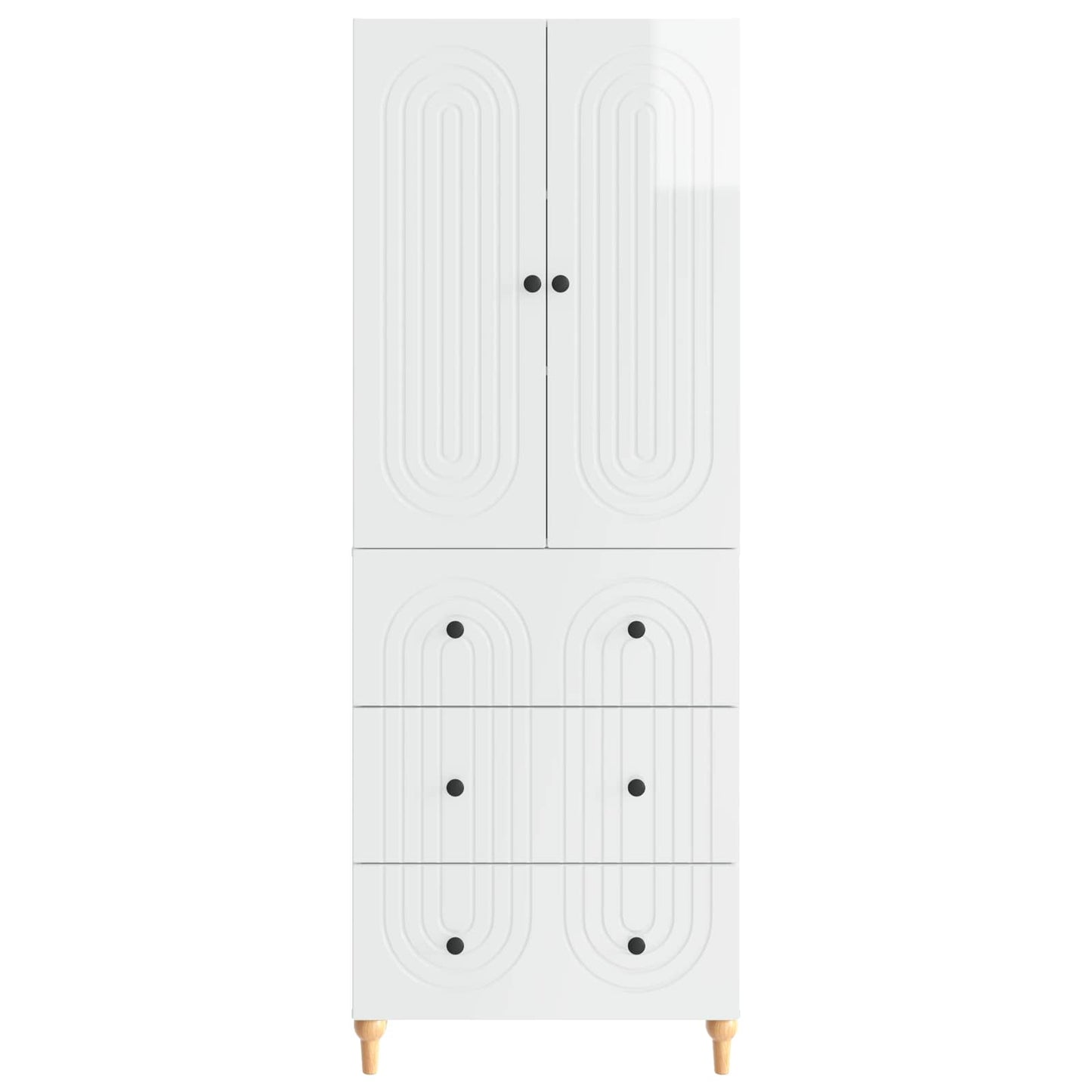 Cabinet Set 2 pcs 66 x 34.5 x 90 cm Engineered Wood