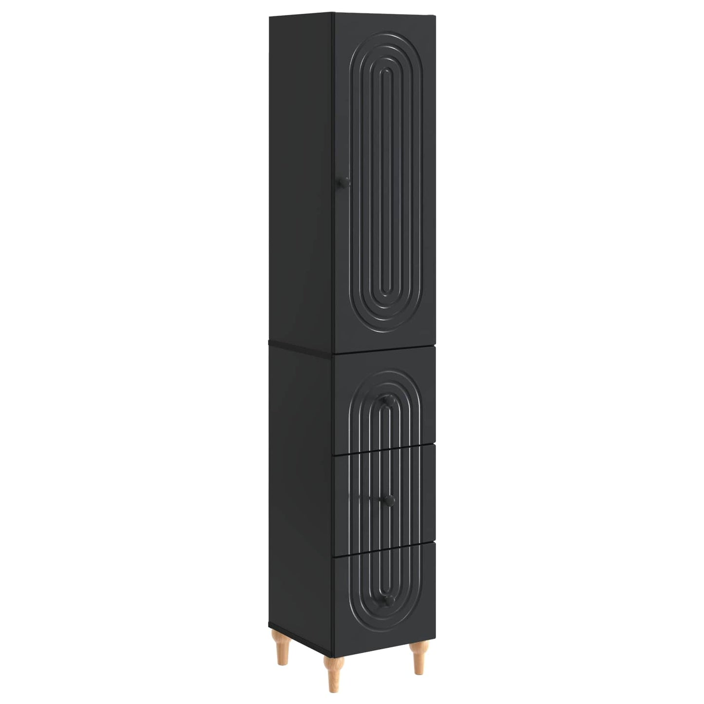 Cabinet Set 2 pcs 33 x 34.5 x 90 cm Engineered Wood