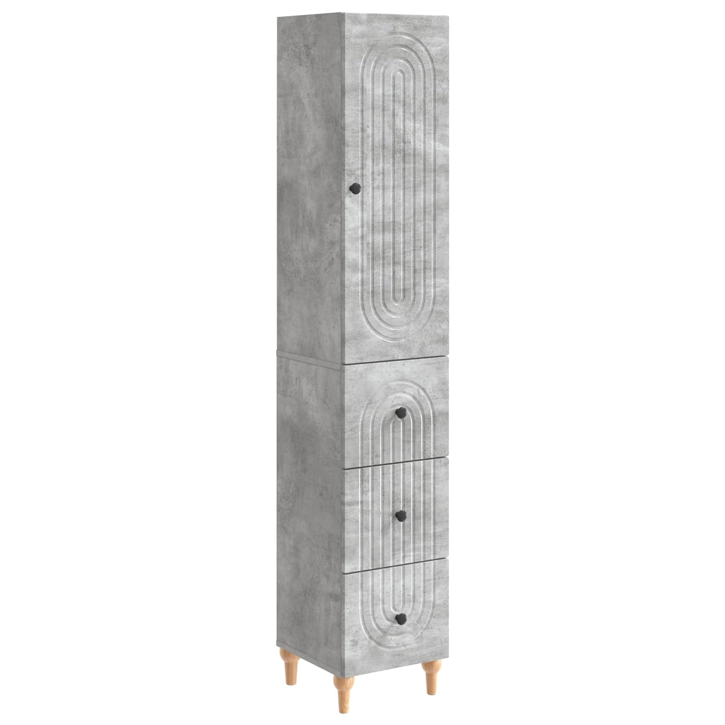 Cabinet Set 2 pcs 33 x 34.5 x 90 cm Engineered Wood