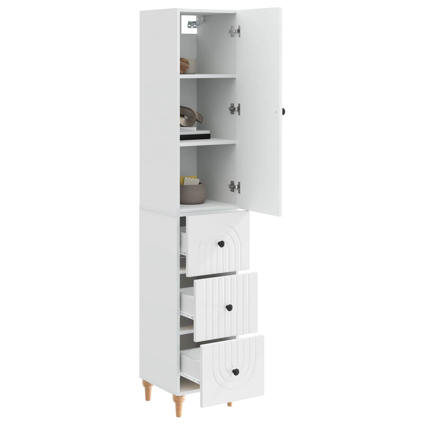 Cabinet Set 2 pcs 33 x 34.5 x 90 cm Engineered Wood