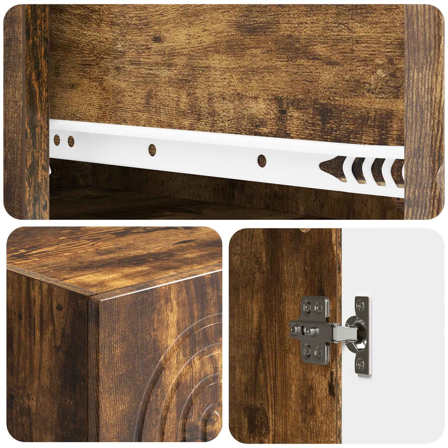 Cabinet Set 2 pcs 33 x 34.5 x 90 cm Engineered Wood