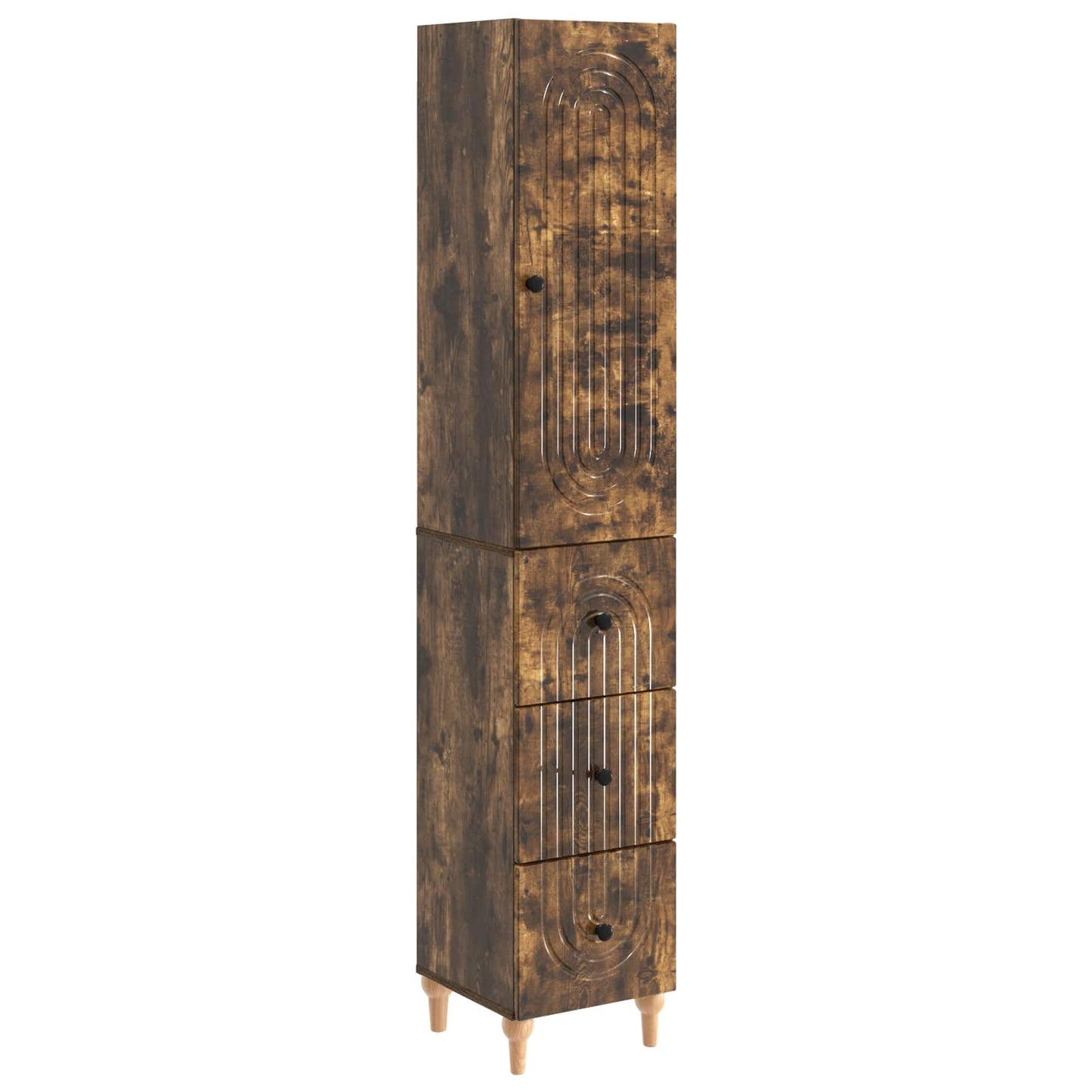 Cabinet Set 2 pcs 33 x 34.5 x 90 cm Engineered Wood
