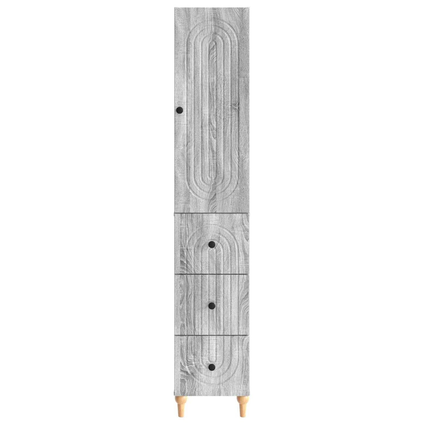 Cabinet Set 2 pcs 33 x 34.5 x 90 cm Engineered Wood