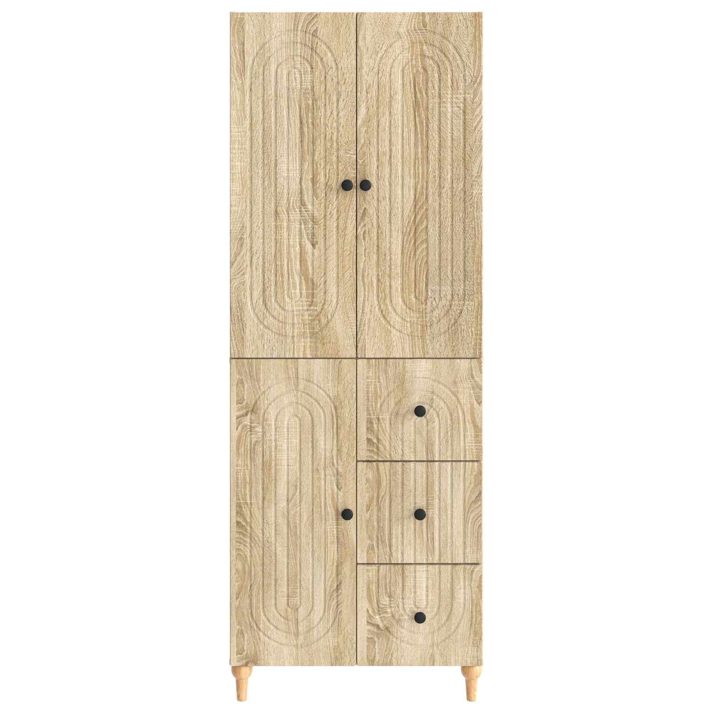Cabinet Set 2 pcs 66 x 34.5 x 90 cm Engineered Wood
