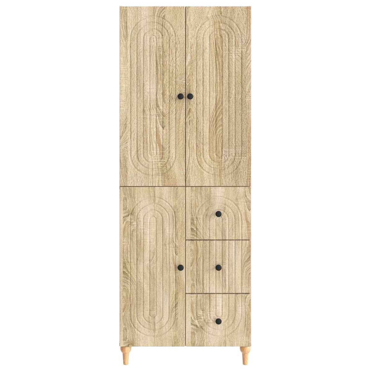 Cabinet Set 2 pcs Sonoma Oak Engineered Wood