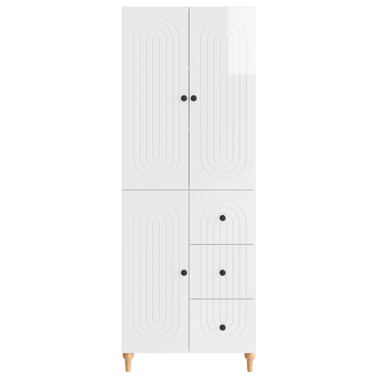 Cabinet Set 2 pcs 66 x 34.5 x 90 cm Engineered Wood