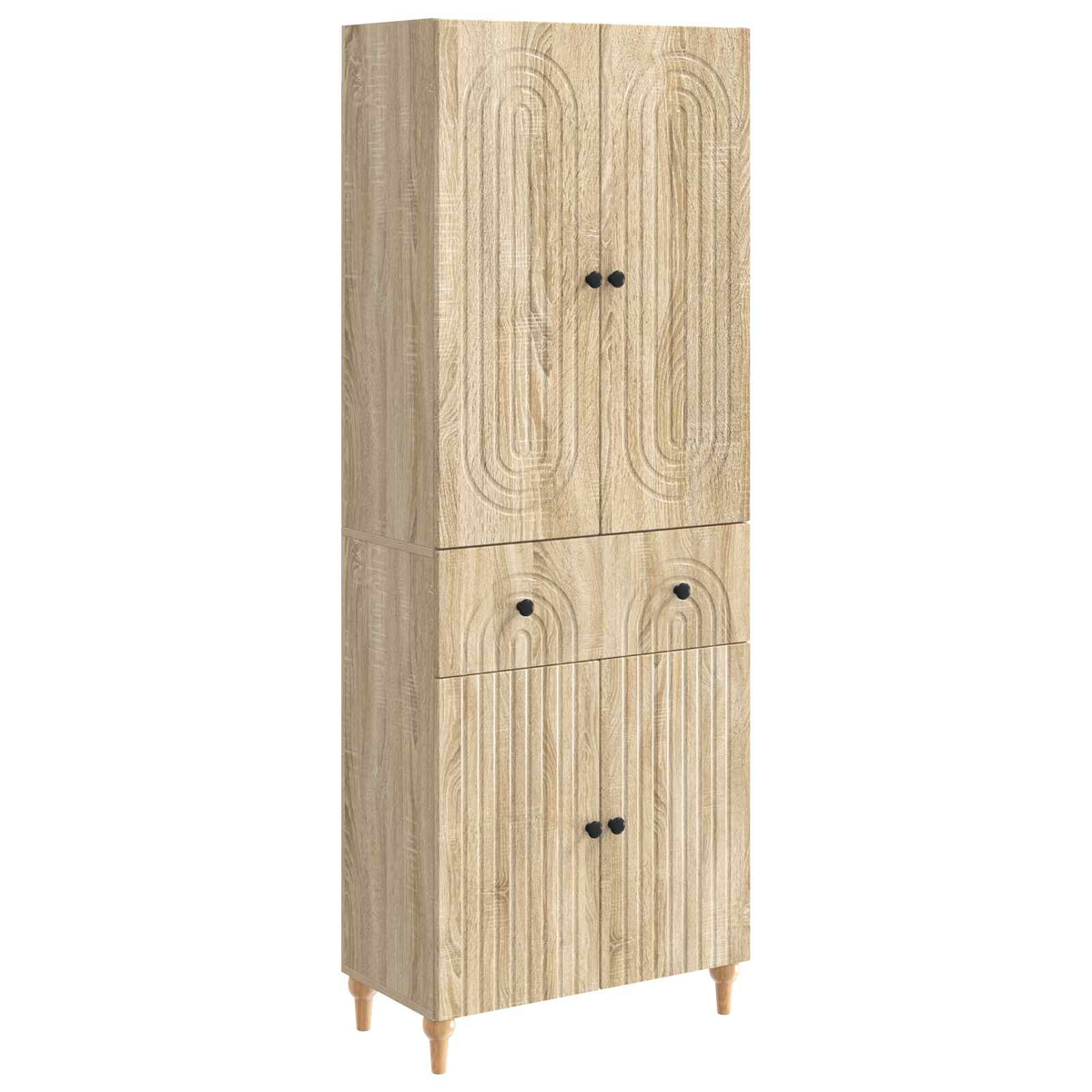 Cabinet Set 2 pcs Sonoma Oak Engineered Wood
