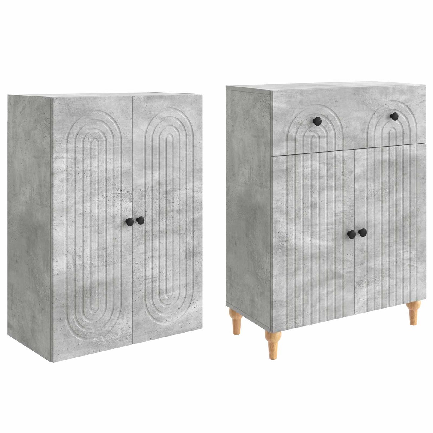 Cabinet Set 2 pcs 66 x 34.5 x 90 cm Engineered Wood