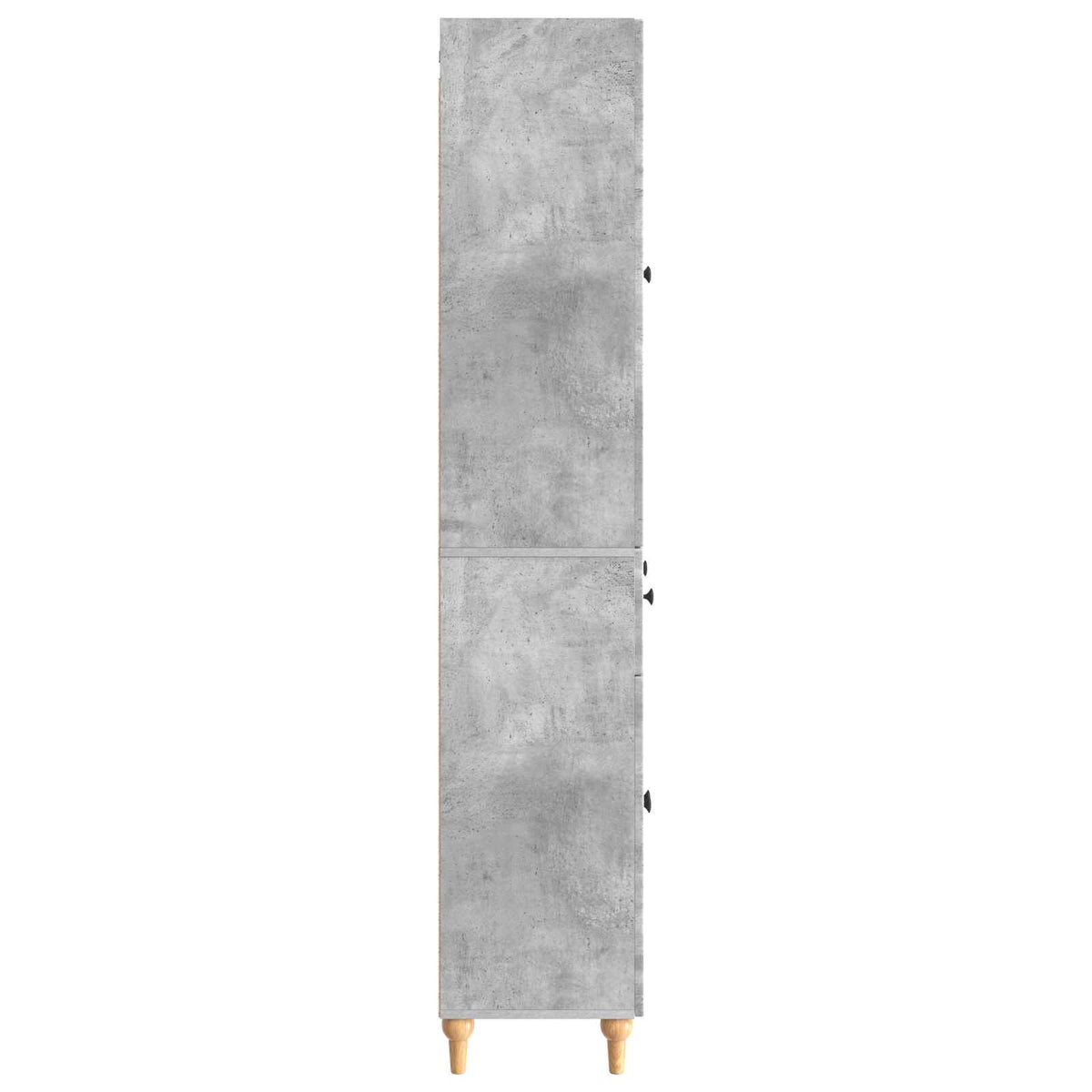Cabinet Set 2 pcs Concrete Grey Engineered Wood
