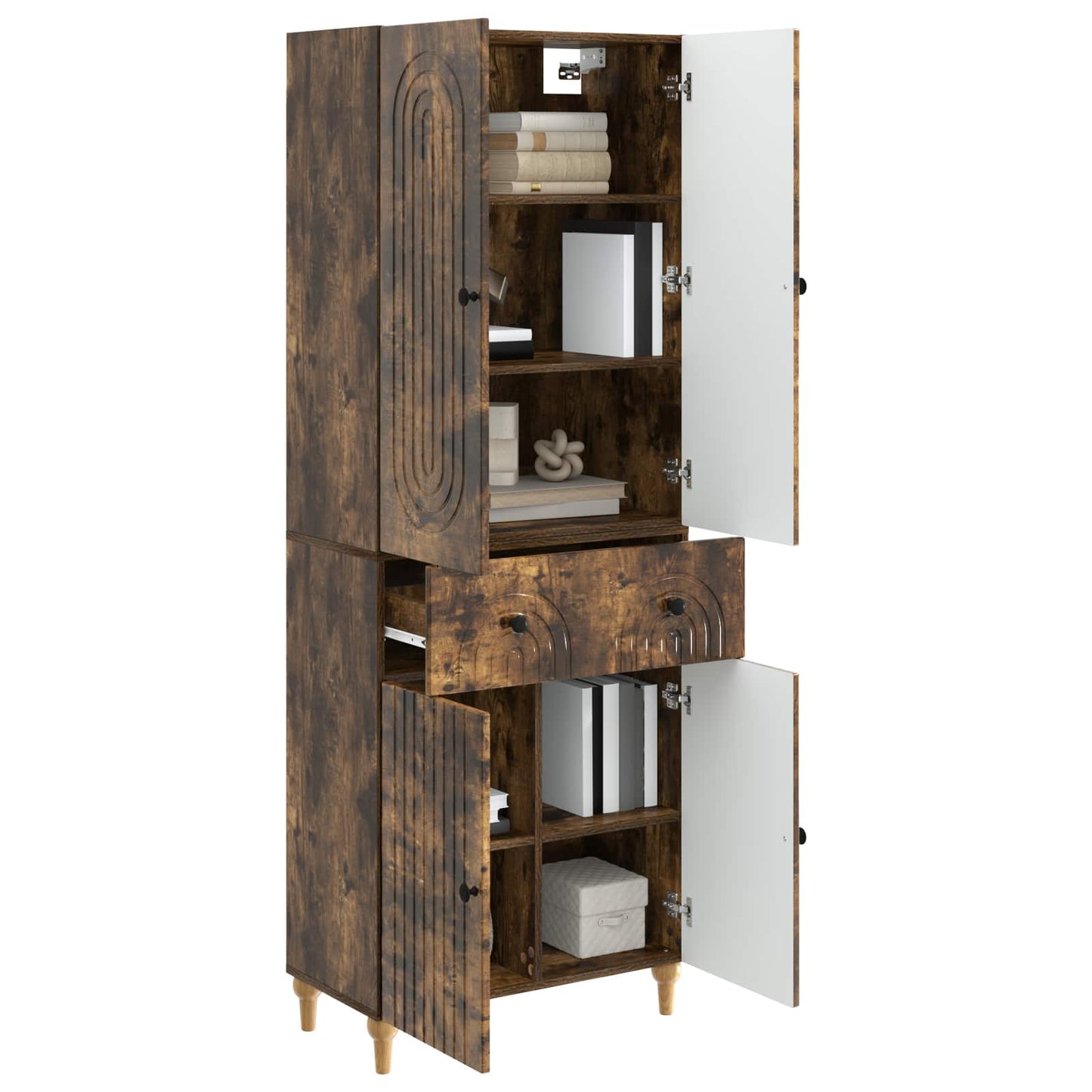 Cabinet Set 2 pcs 66 x 34.5 x 90 cm Engineered Wood