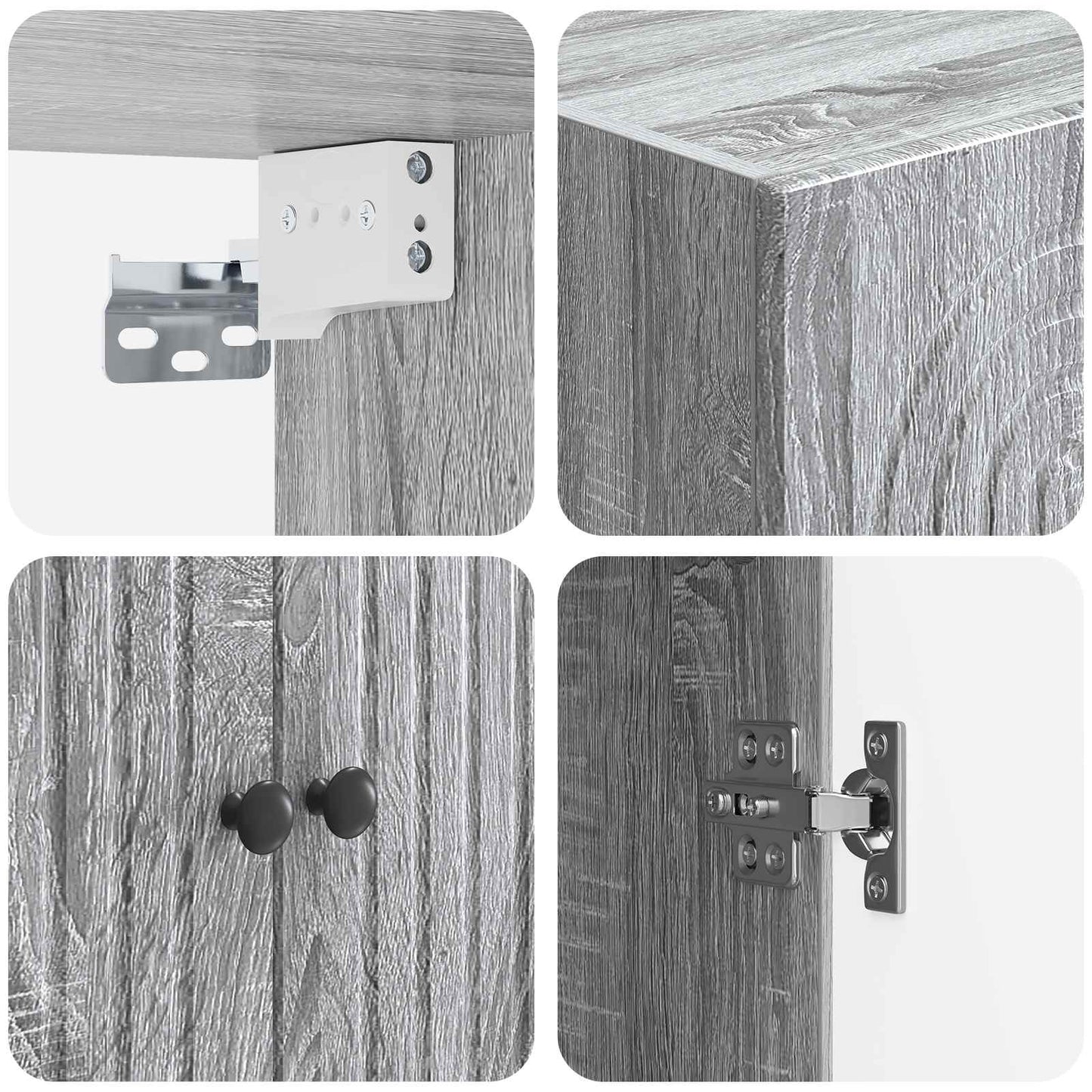 Cabinet Set 2 pcs 66 x 34.5 x 90 cm Engineered Wood
