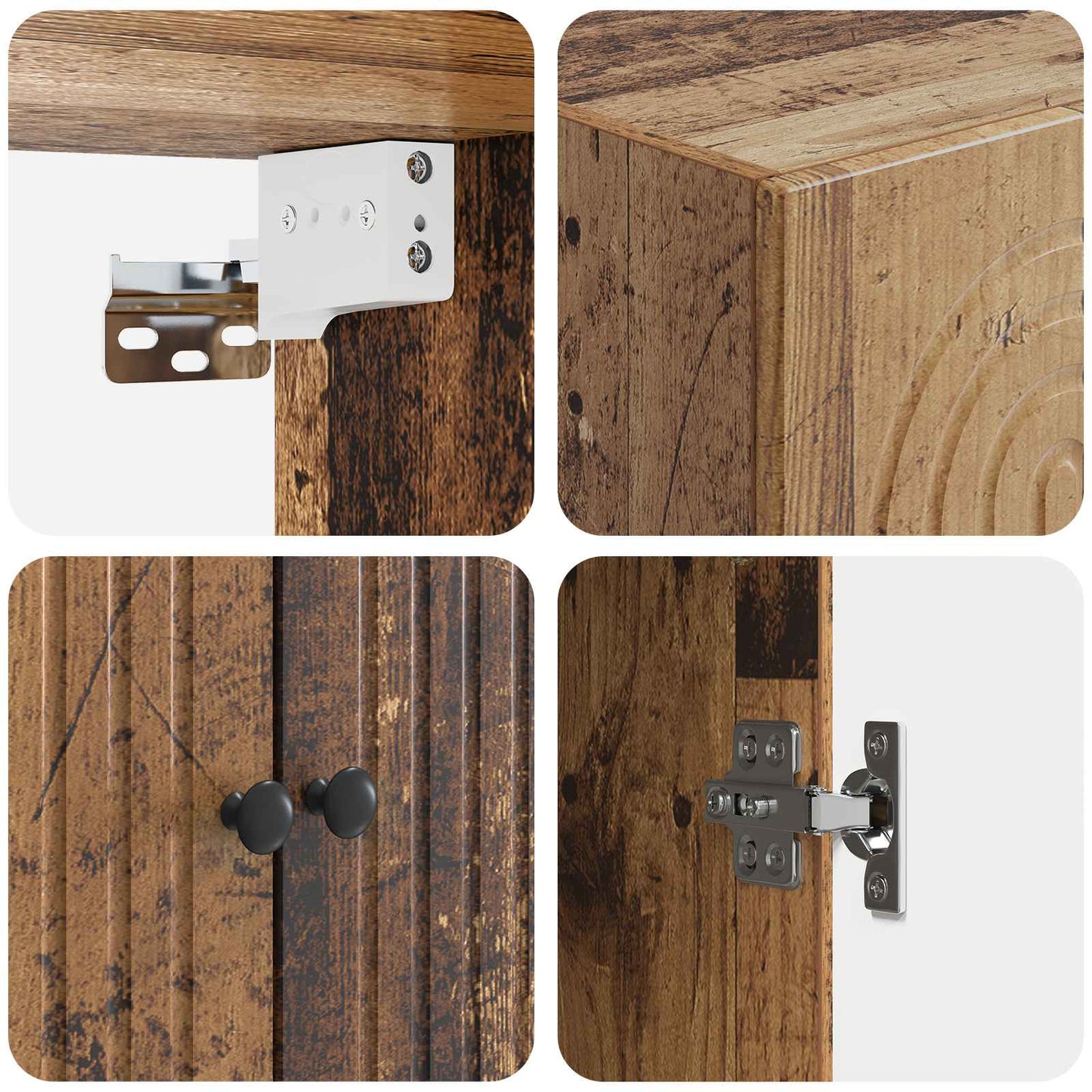 Cabinet Set 2 pcs 66 x 34.5 x 90 cm Engineered Wood
