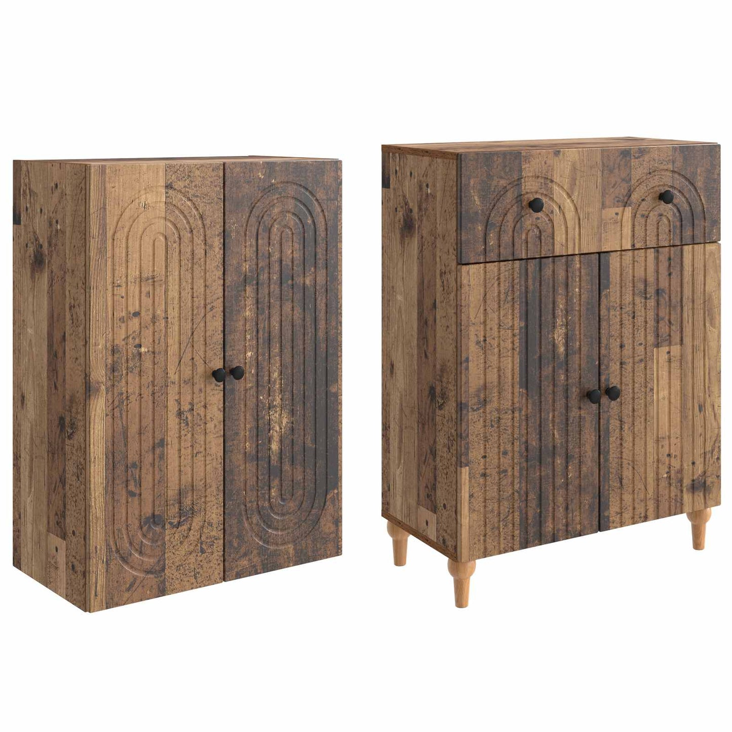 Cabinet Set 2 pcs 66 x 34.5 x 90 cm Engineered Wood