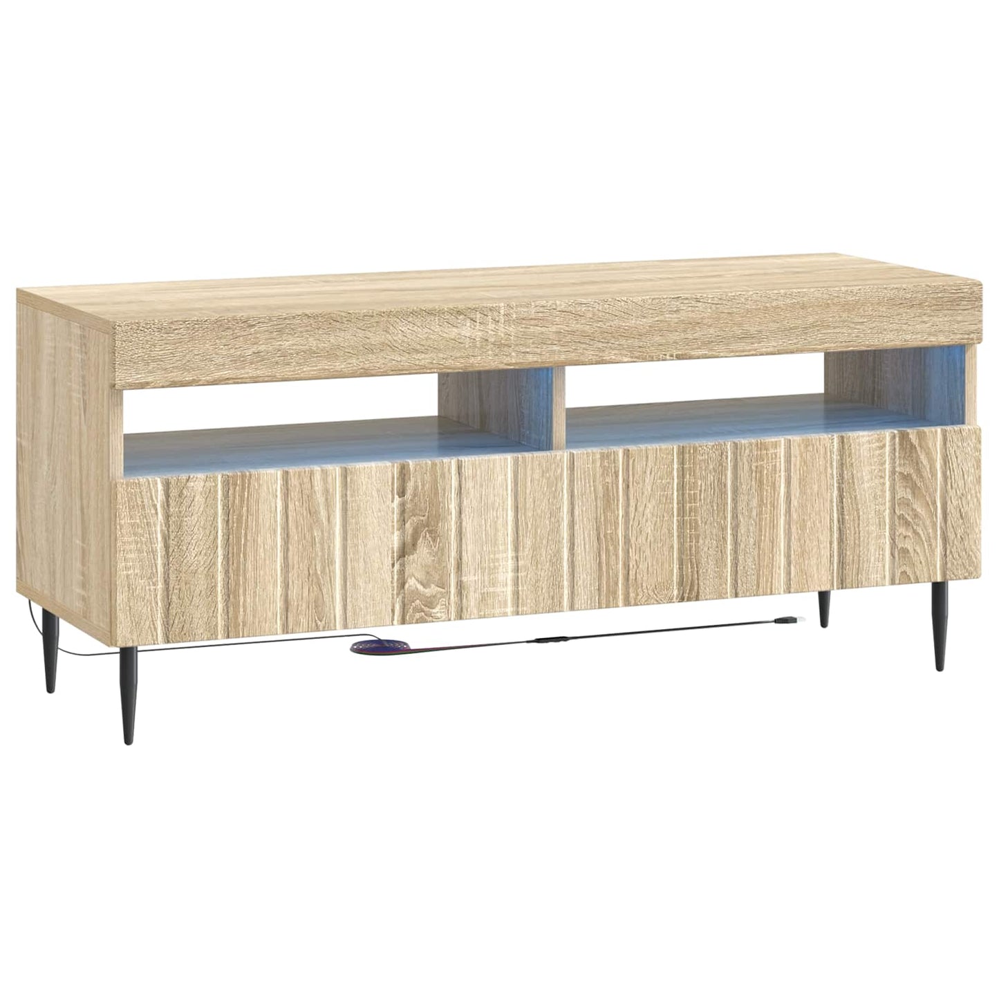 5 Piece LED TV Cabinet Sonoma Oak Engineered Wood