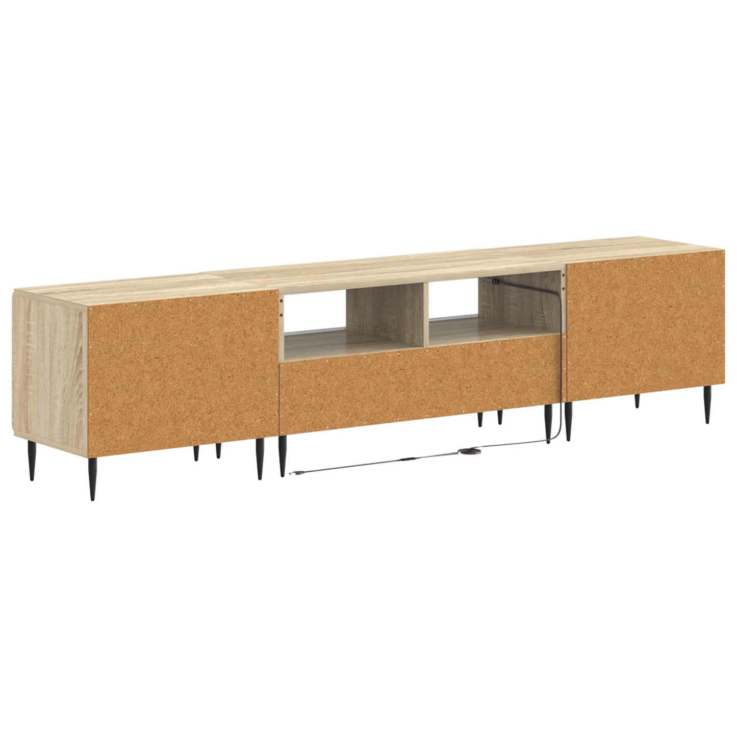 5 Piece LED TV Cabinet Sonoma Oak Engineered Wood