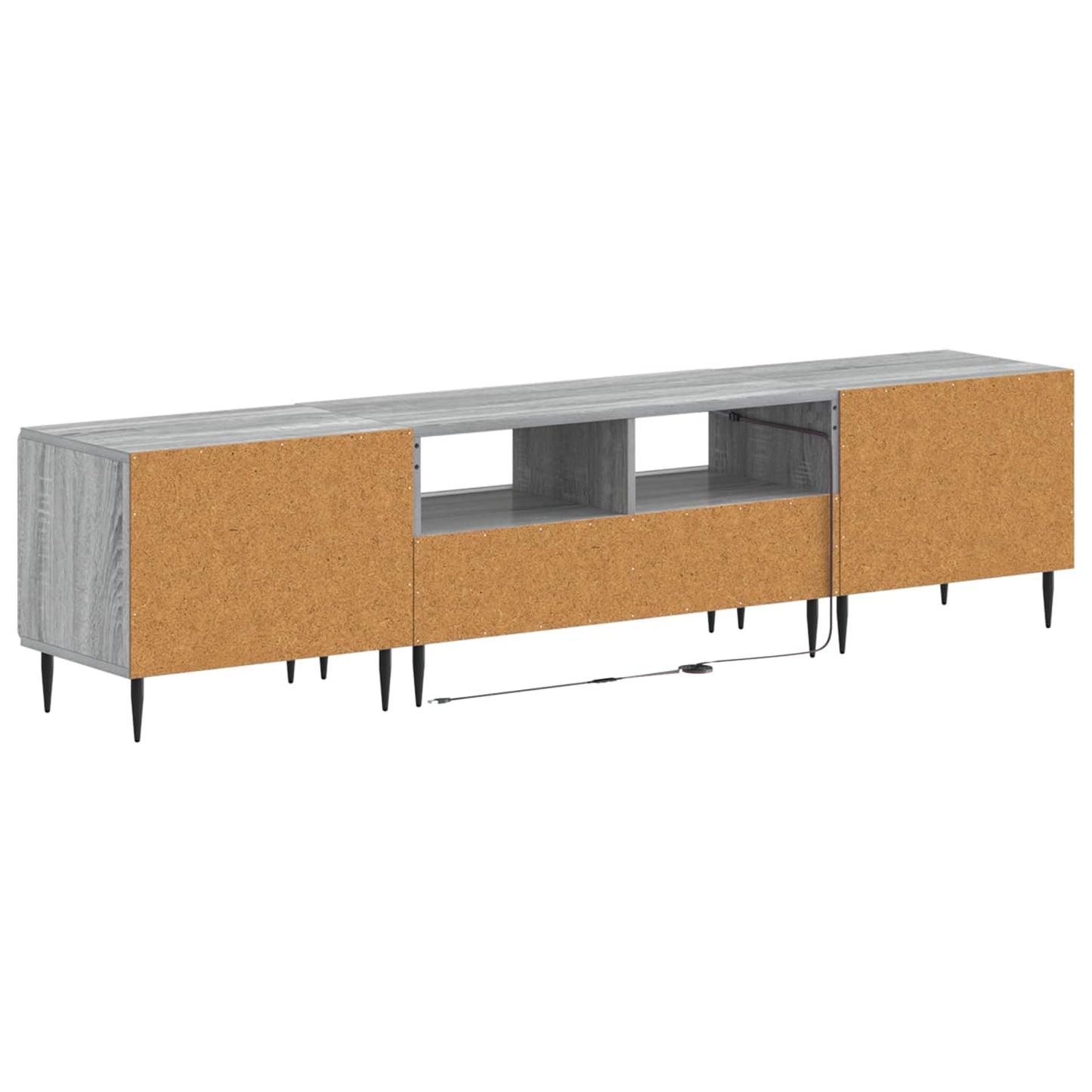 5 Piece LED TV Cabinet Grey Sonoma Engineered Wood