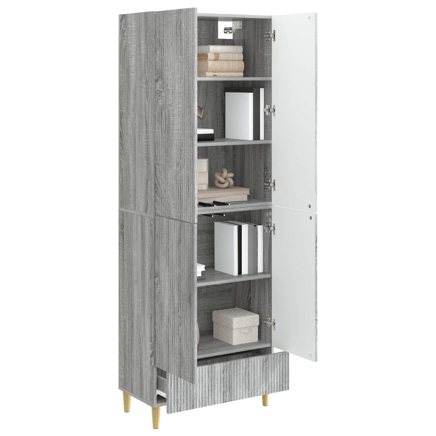 Cabinet Set 2 pcs 66 x 34.5 x 95 cm Engineered Wood