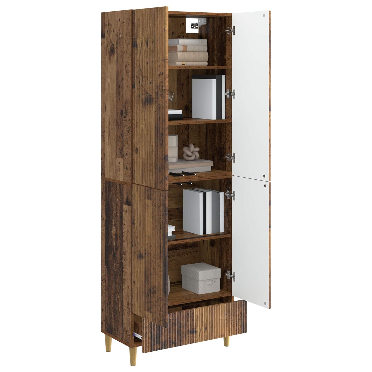 Cabinet Set 2 pcs 66 x 34.5 x 95 cm Engineered Wood